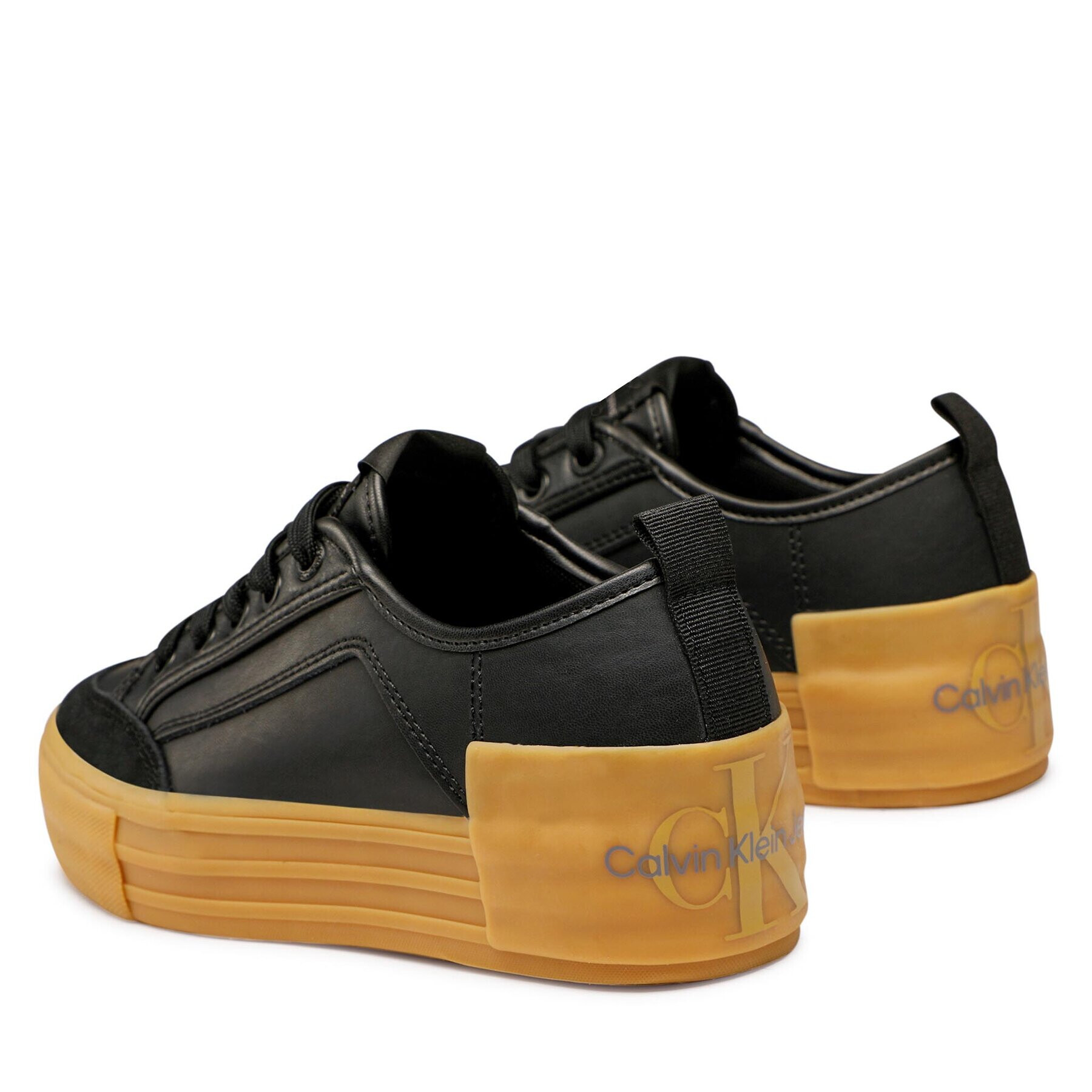 Calvin Klein Jeans Sneakersy Vulc Flatform Bold Lth-Su YW0YW00866 Černá - Pepit.cz