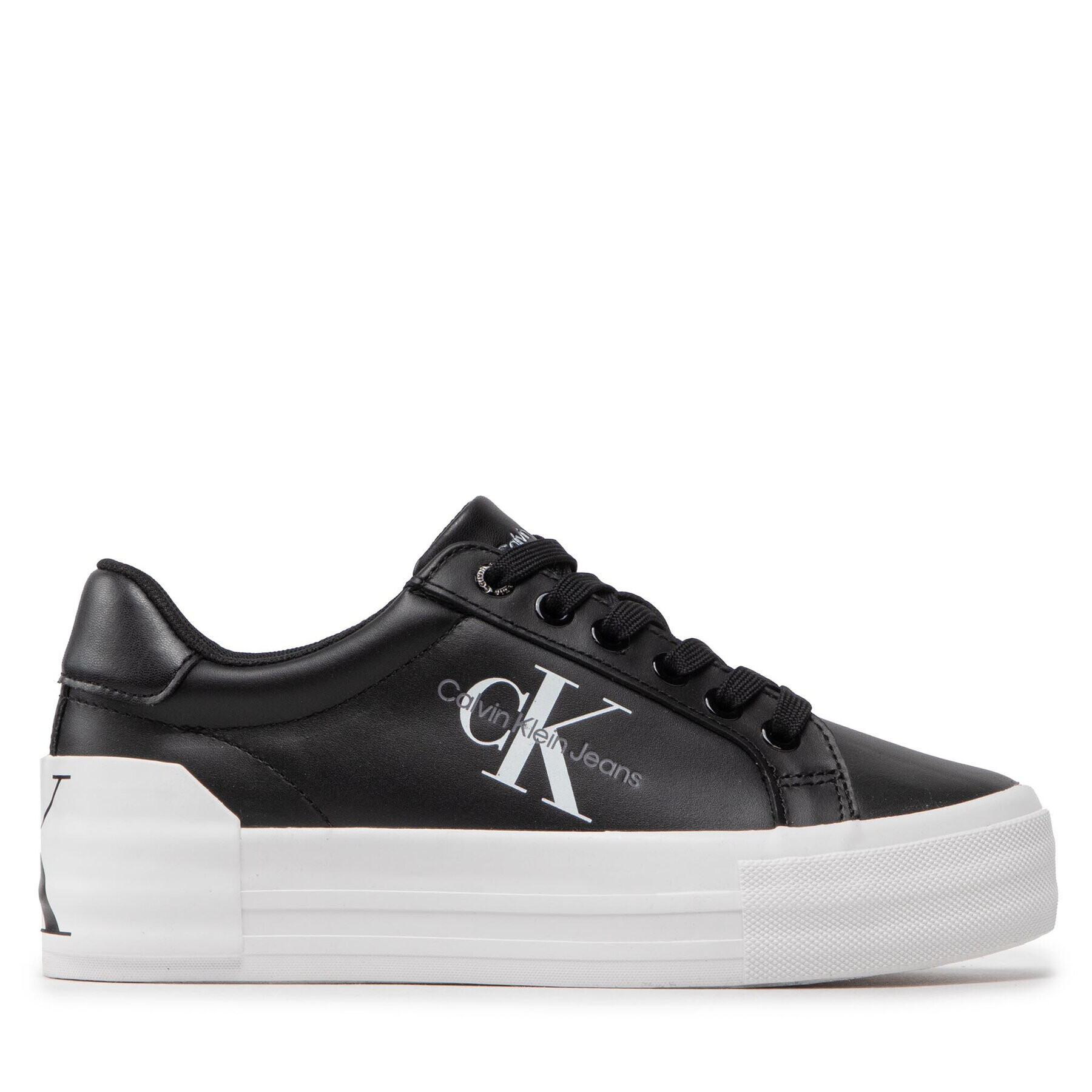 Calvin Klein Jeans Sneakersy Vulc Flatform Bold Lth YW0YW00821 Černá - Pepit.cz