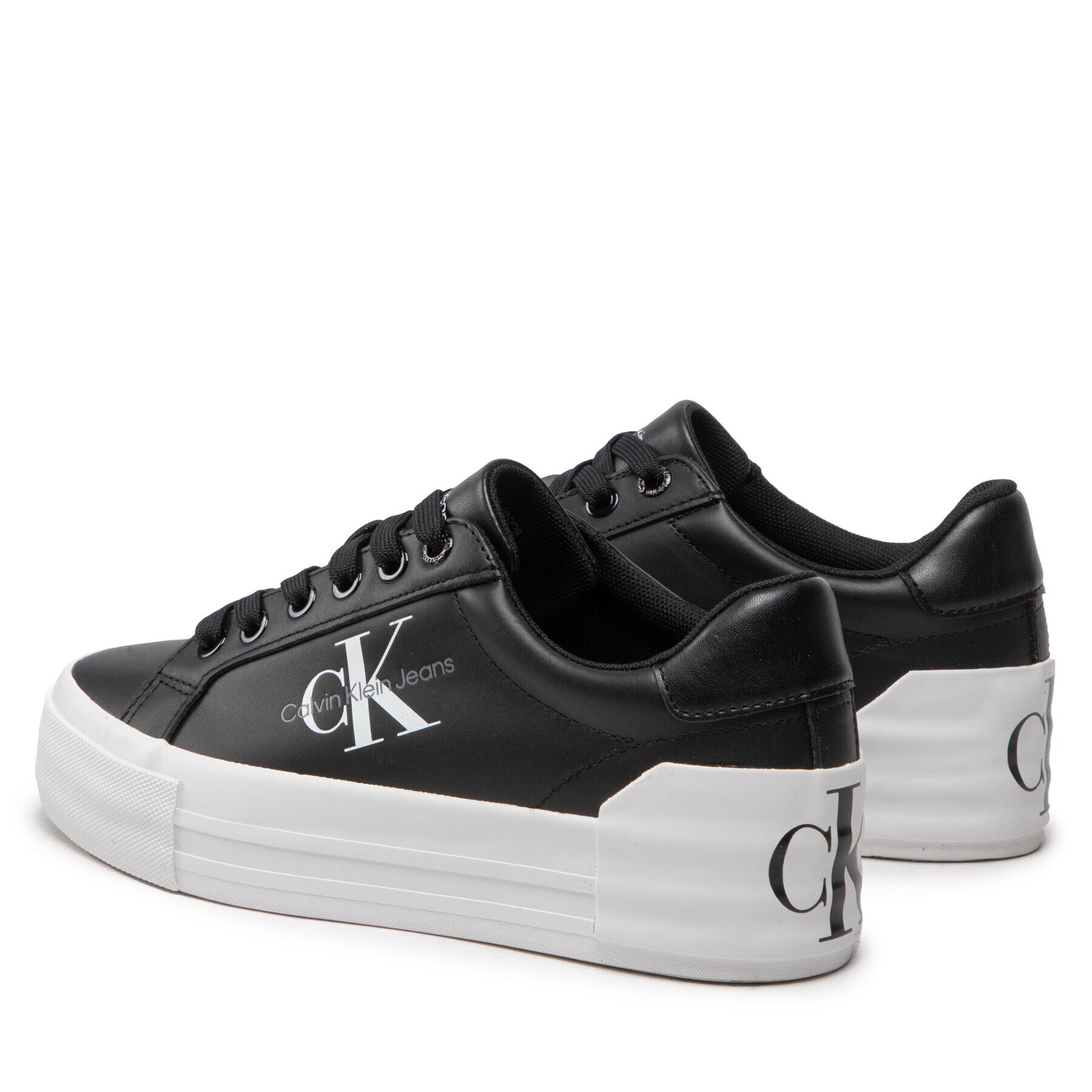 Calvin Klein Jeans Sneakersy Vulc Flatform Bold Lth YW0YW00821 Černá - Pepit.cz