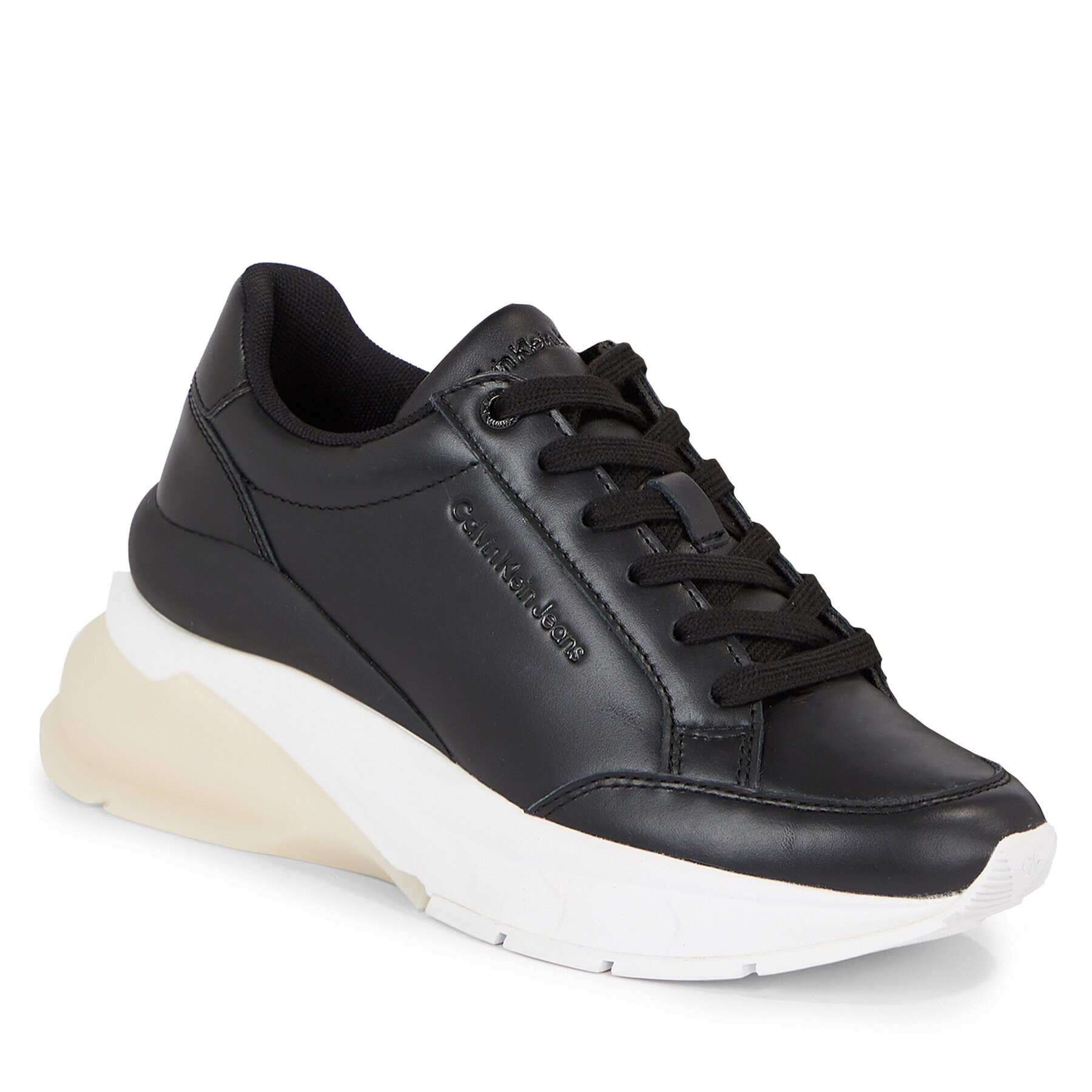 Calvin Klein Jeans Sneakersy Wedge Runner Lace Up Wn YW0YW01172 Černá - Pepit.cz