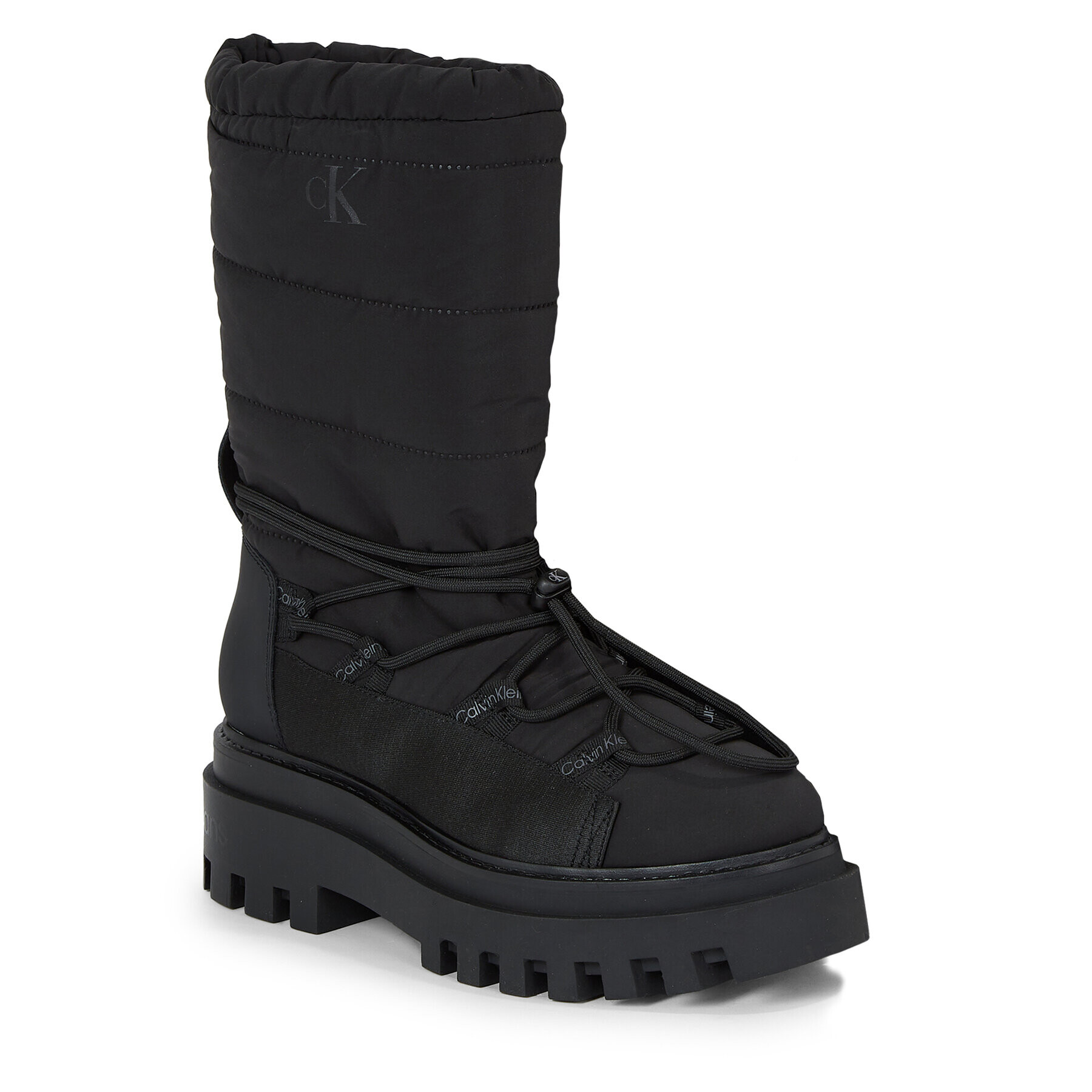 Calvin Klein Jeans Sněhule Flatform Snow Boot Nylon Wn YW0YW01146 Černá - Pepit.cz