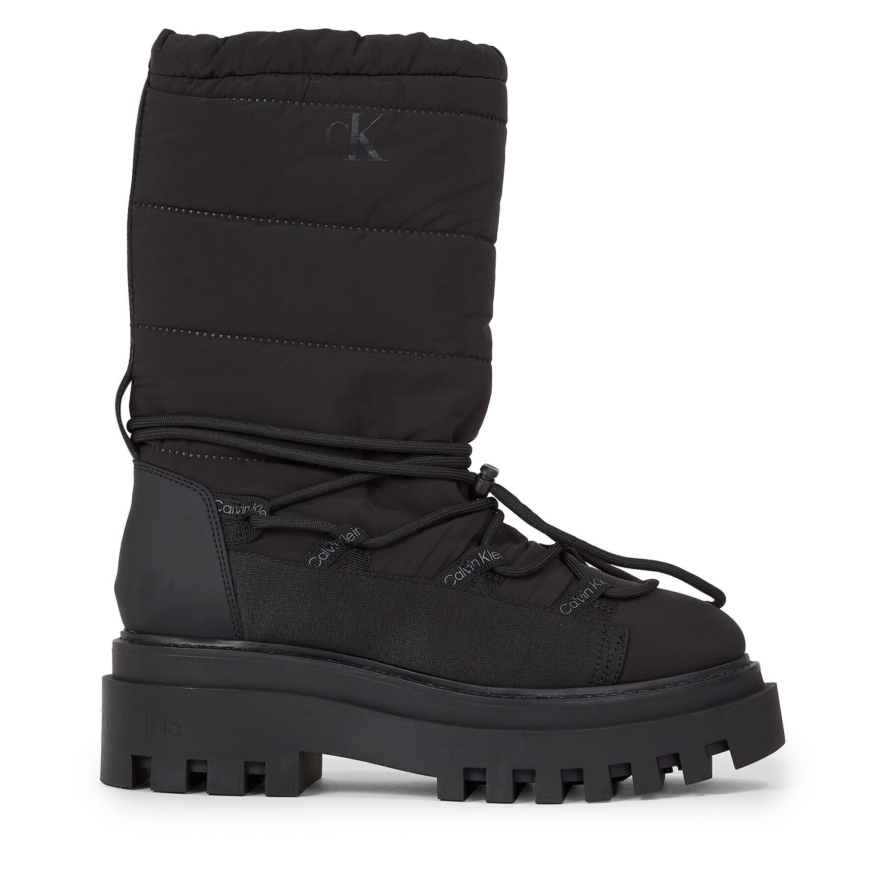 Calvin Klein Jeans Sněhule Flatform Snow Boot Nylon Wn YW0YW01146 Černá - Pepit.cz