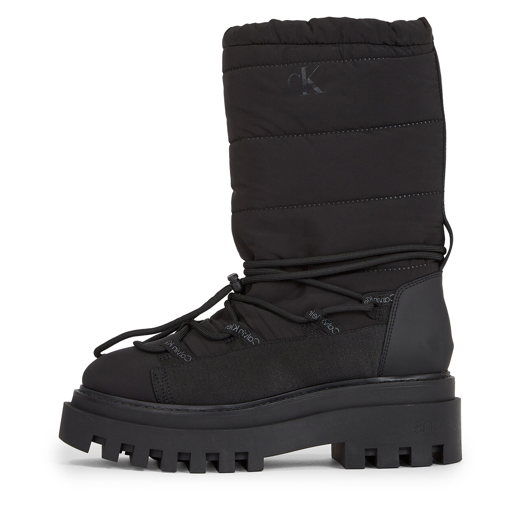 Calvin Klein Jeans Sněhule Flatform Snow Boot Nylon Wn YW0YW01146 Černá - Pepit.cz