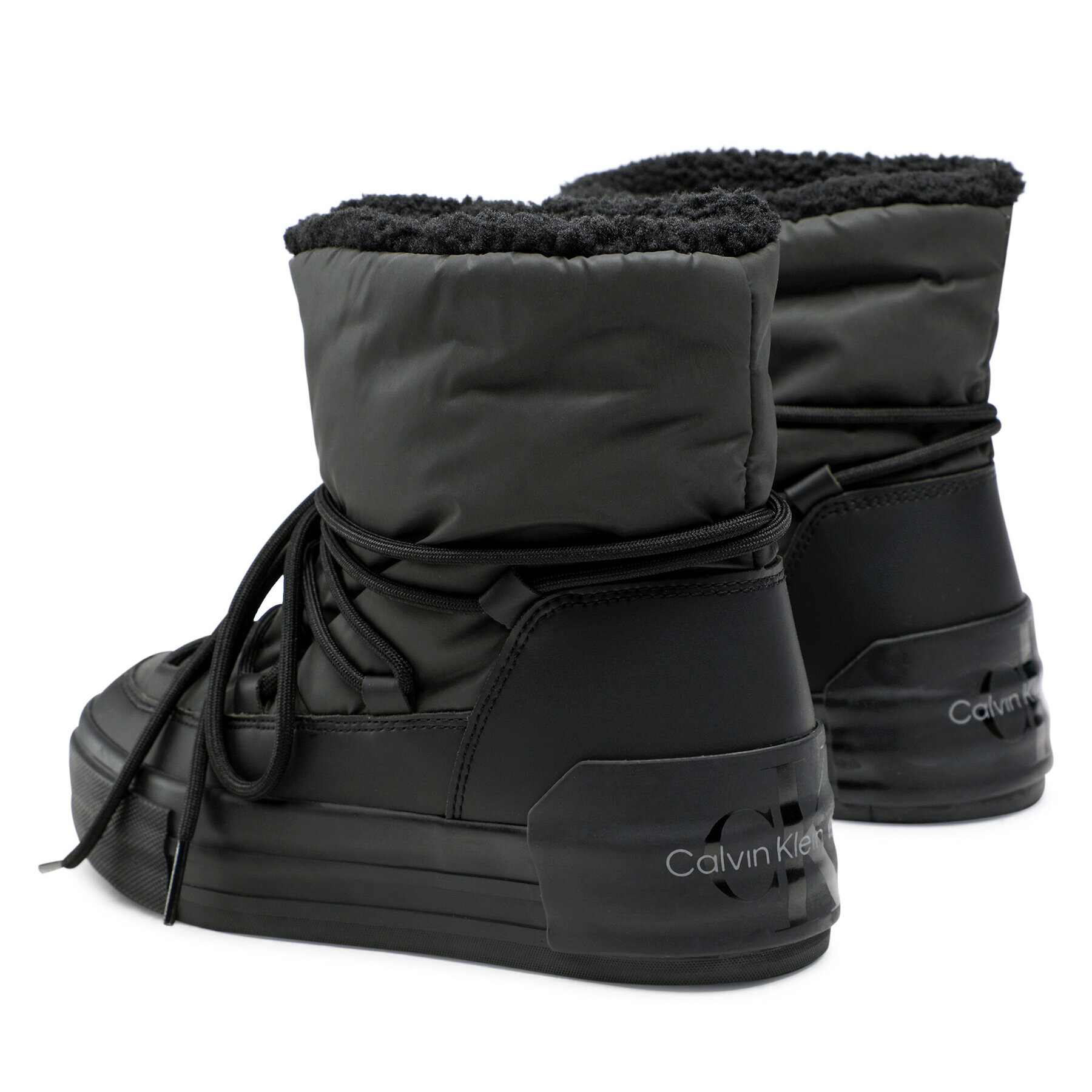 Calvin Klein Jeans Sněhule Vulc Flatform Bold Snow Boot YW0YW00820 Černá - Pepit.cz