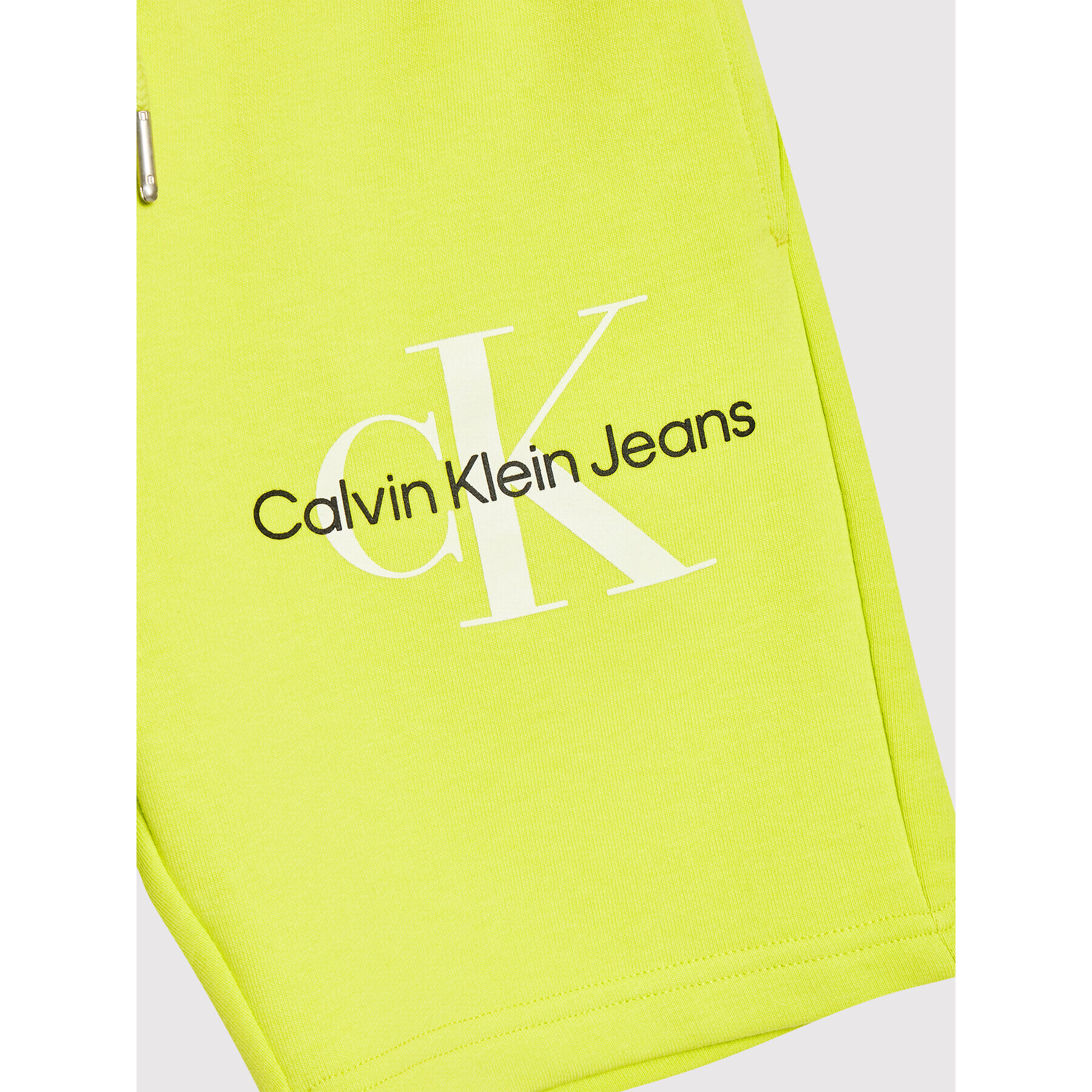 Calvin Klein Jeans Sportovní kraťasy IB0IB01181 Zelená Relaxed Fit - Pepit.cz