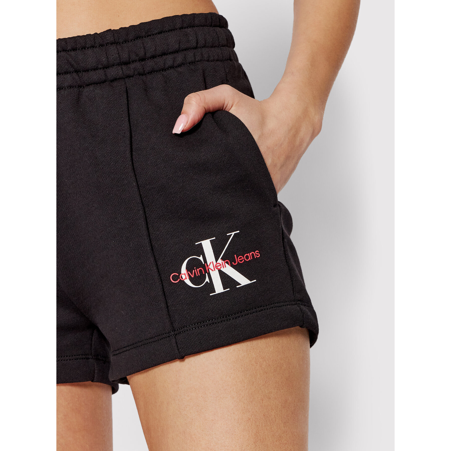 Calvin Klein Jeans Sportovní kraťasy J20J218042 Černá Regular Fit - Pepit.cz