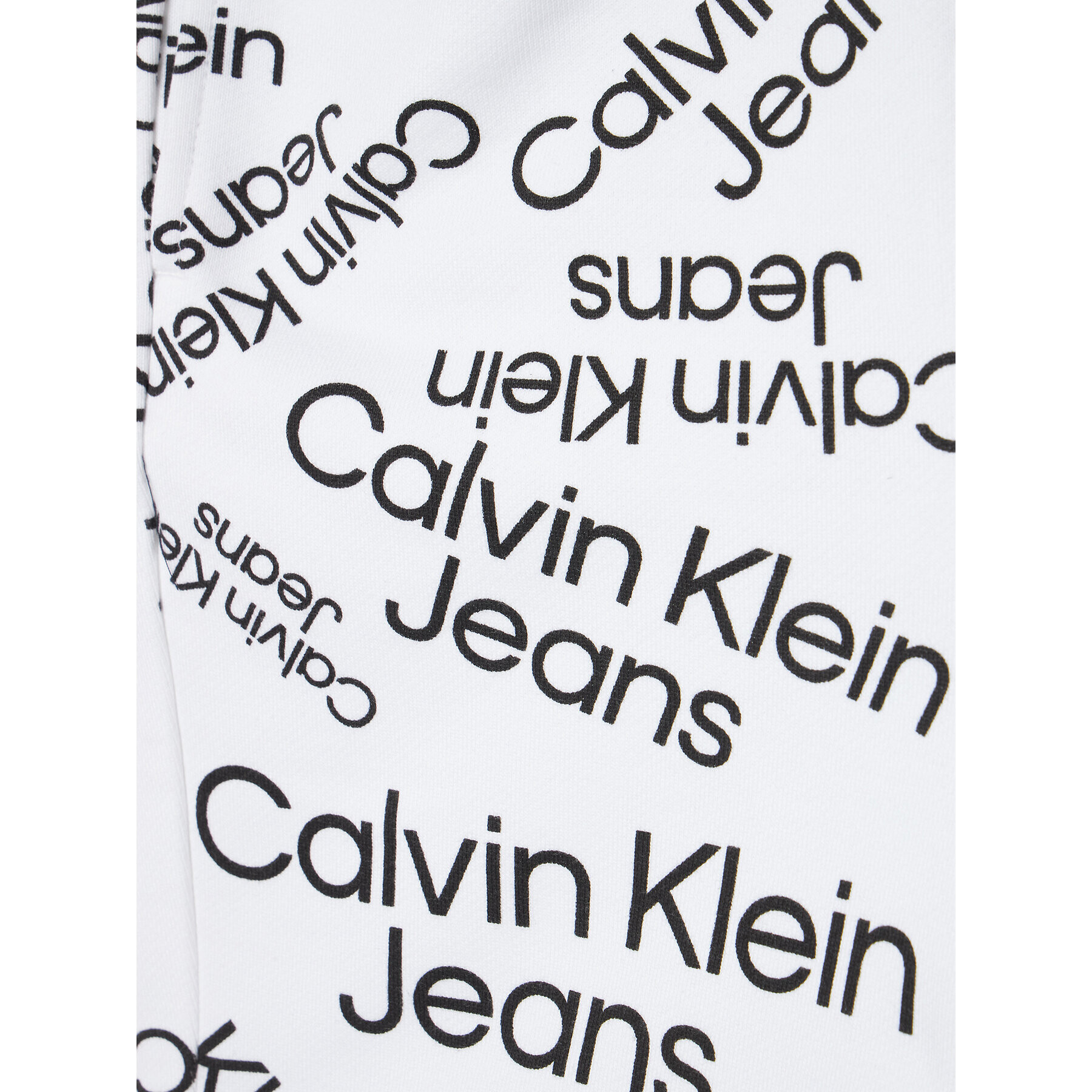 Calvin Klein Jeans Sportovní kraťasy Logo IB0IB01179 Bílá Relaxed Fit - Pepit.cz