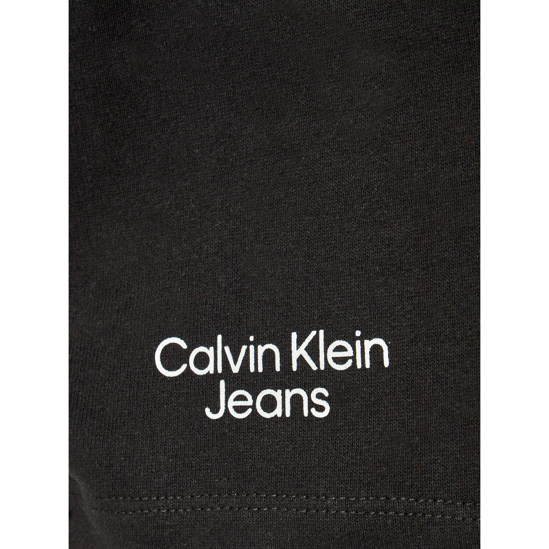 Calvin Klein Jeans Sportovní kraťasy Stacked Logo IB0IB01180 Černá Regular Fit - Pepit.cz