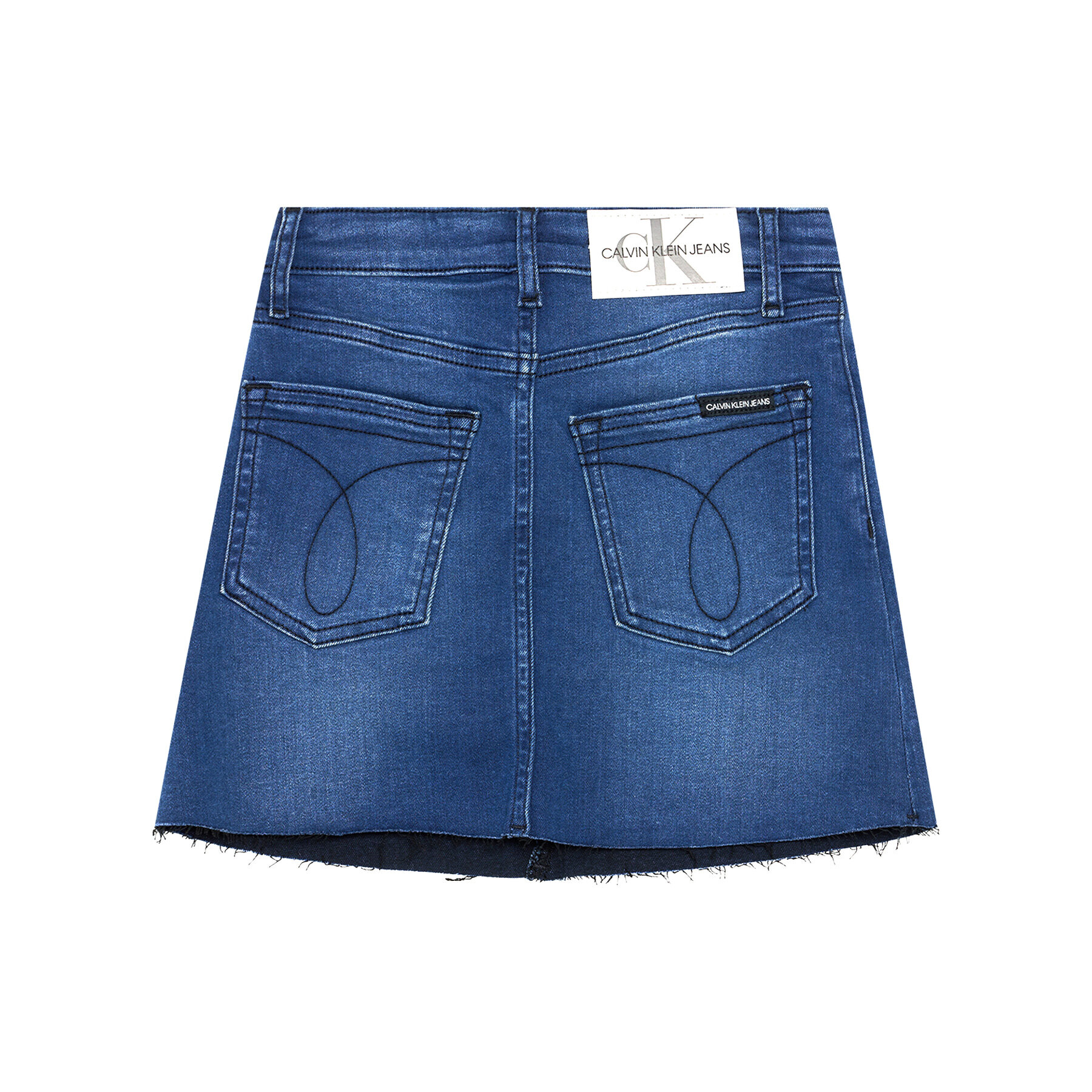 Calvin Klein Jeans Sukně Aline IG0IG00789 Tmavomodrá Regular Fit - Pepit.cz