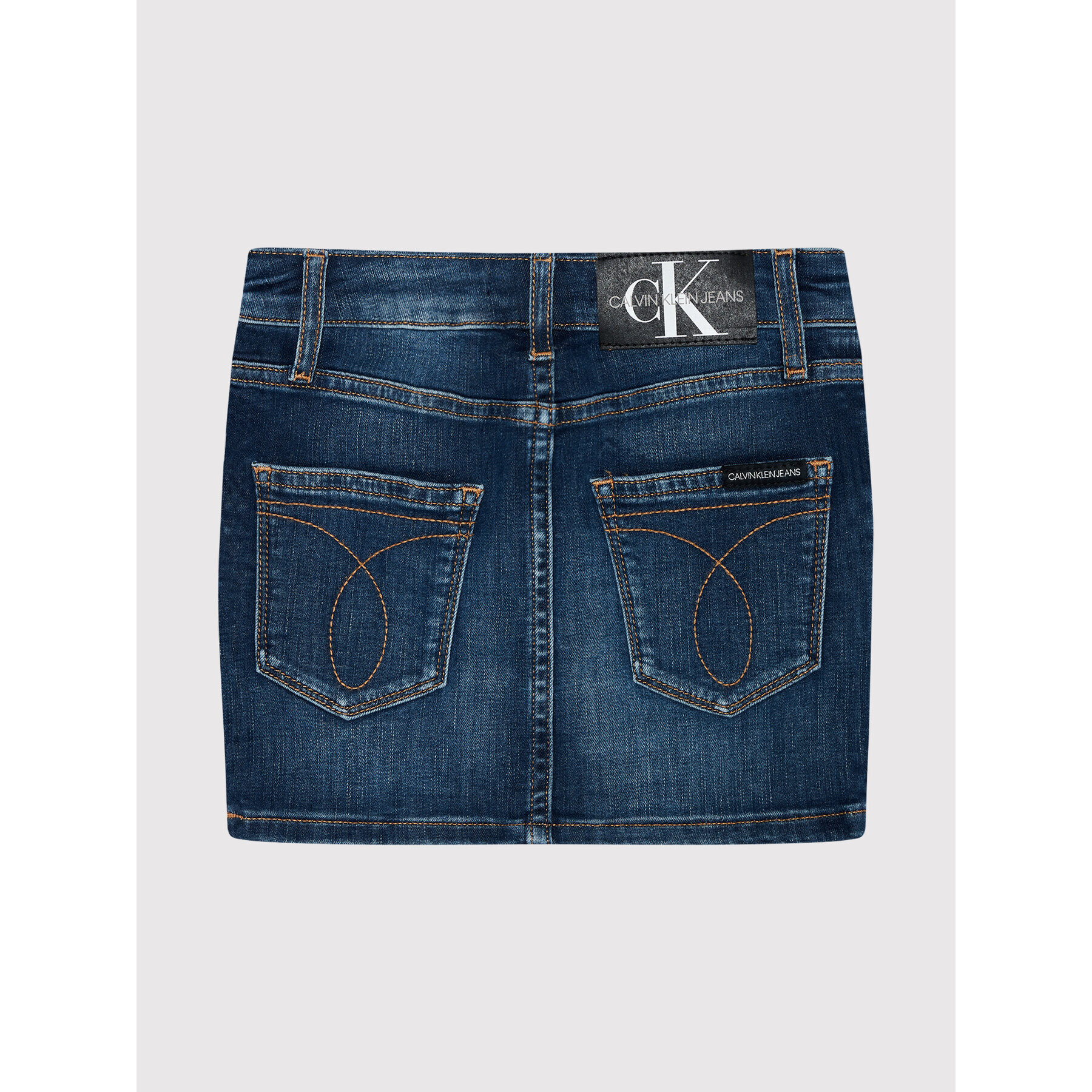 Calvin Klein Jeans Sukně Pencil IG0IG01035 Tmavomodrá Regular Fit - Pepit.cz