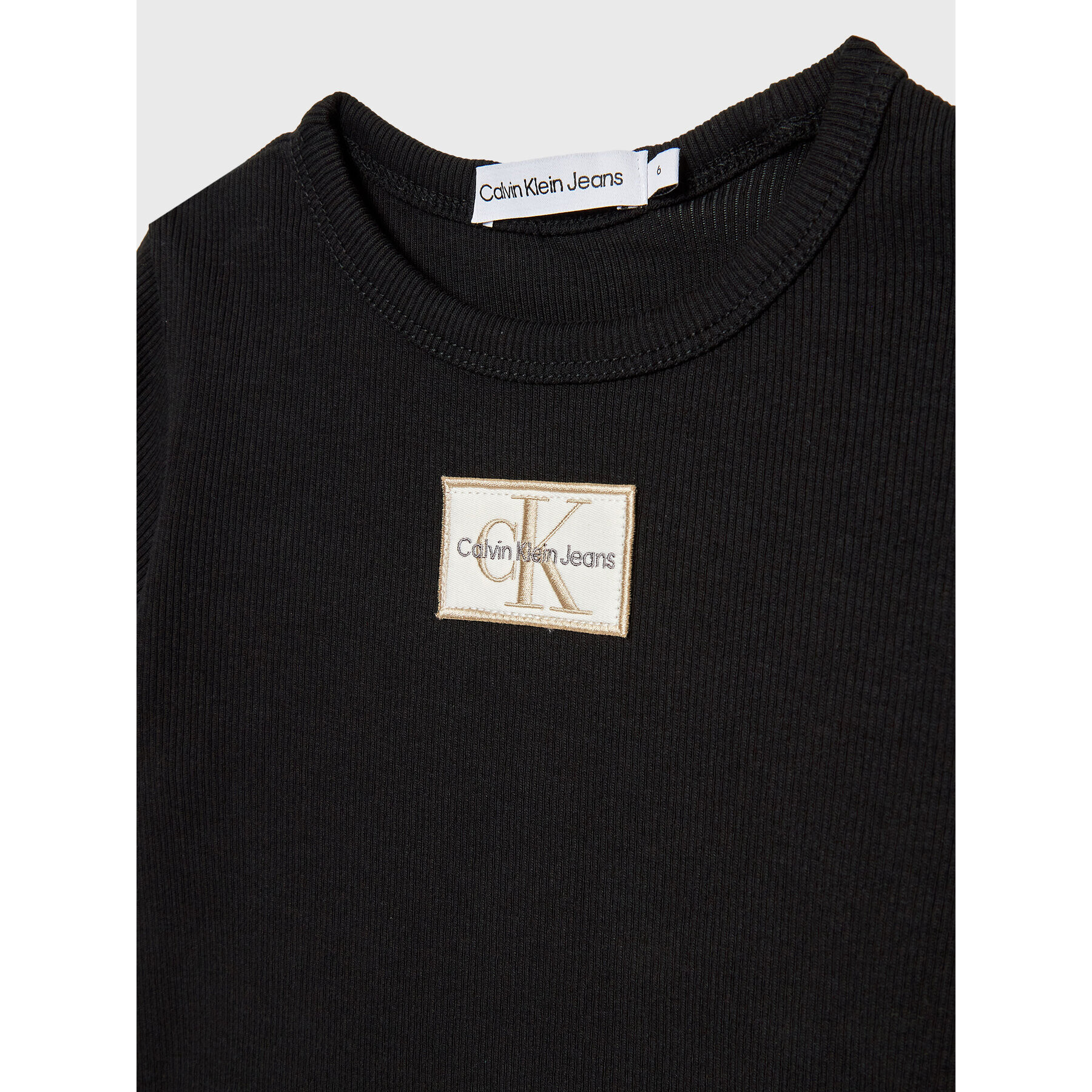 Calvin Klein Jeans T-Shirt Badge IG0IG01907 Černá Regular Fit - Pepit.cz