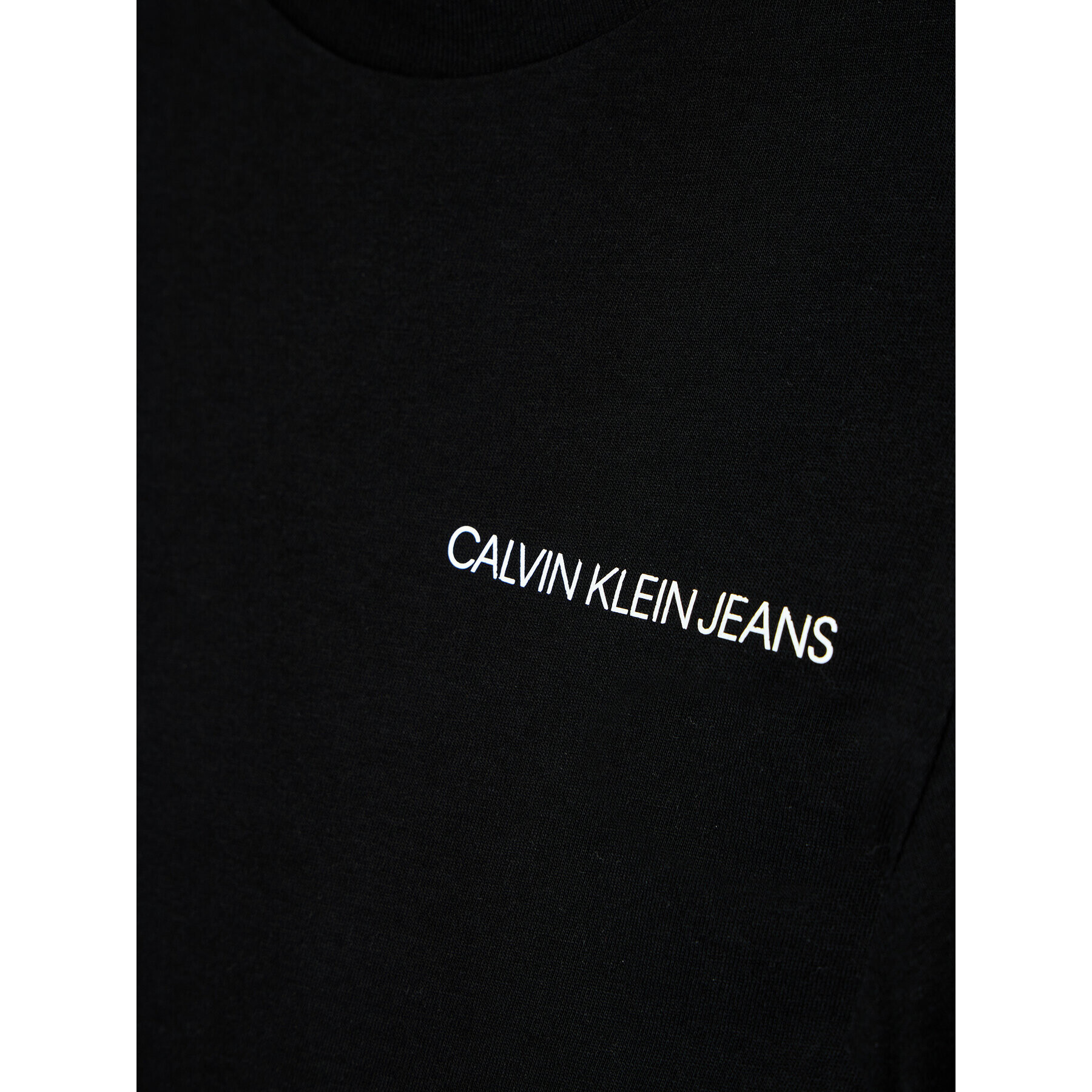 Calvin Klein Jeans T-Shirt Chest Logo IB0IB00456 Černá Regular Fit - Pepit.cz