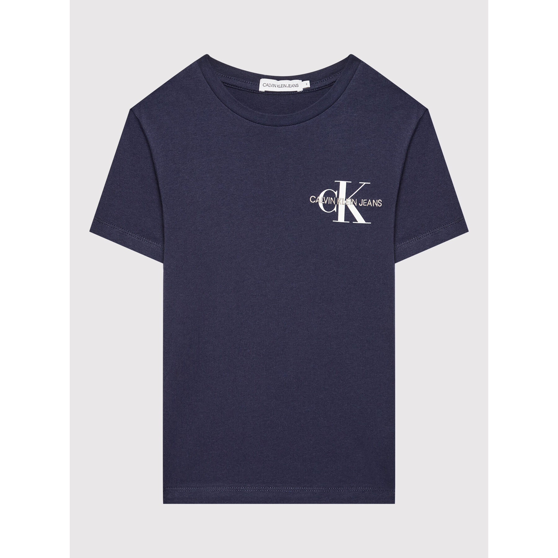 Calvin Klein Jeans T-Shirt Chest Monogram IB0IB00612 Tmavomodrá Regular Fit - Pepit.cz