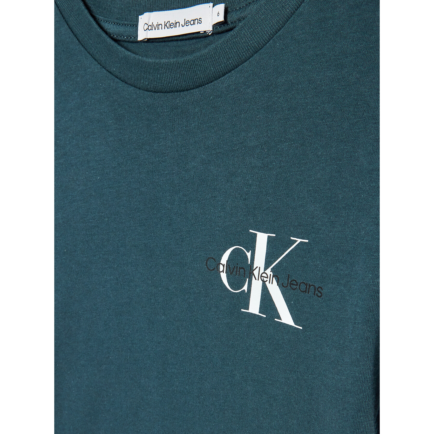 Calvin Klein Jeans T-Shirt Chest Monogram IB0IB01231 Modrá Regular Fit - Pepit.cz