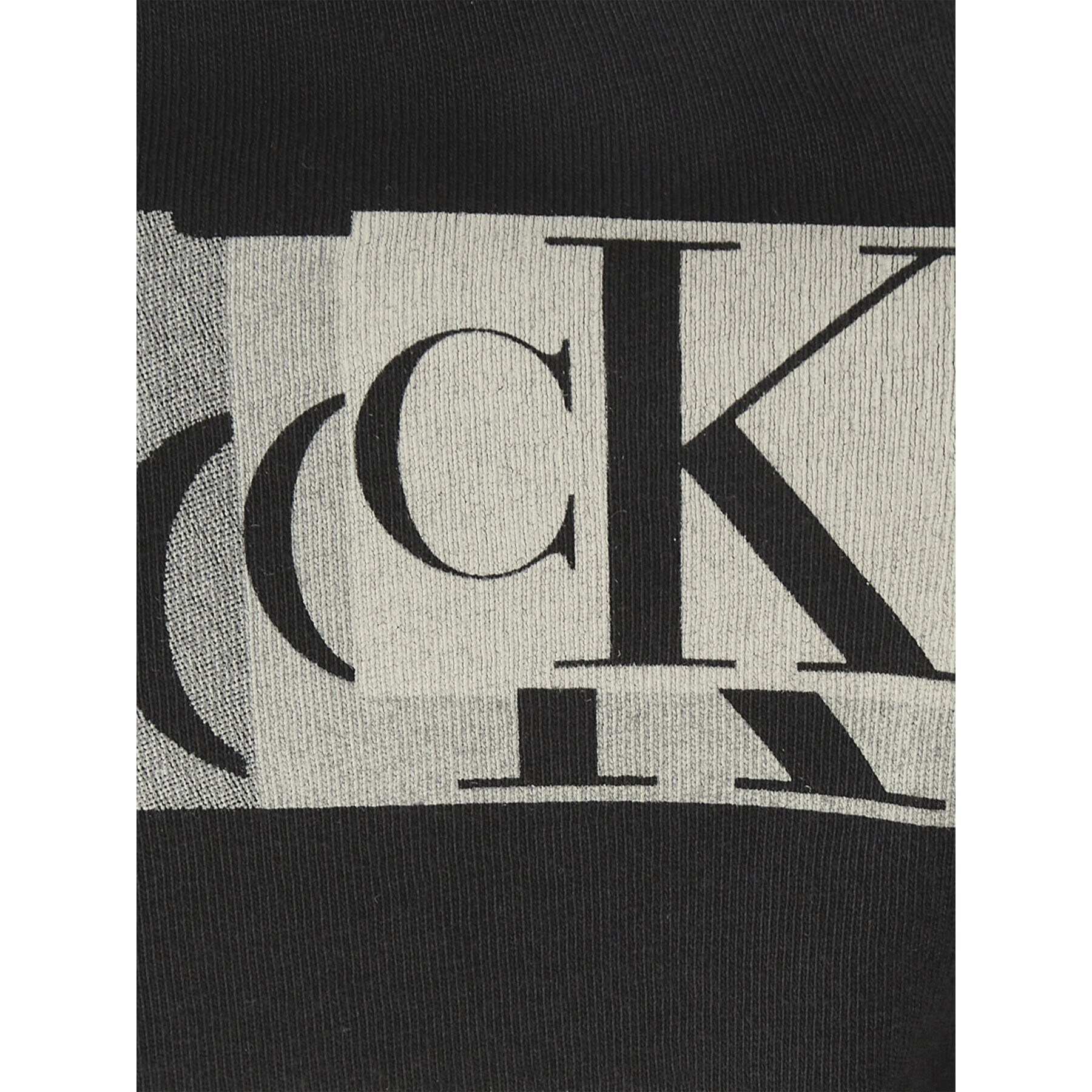 Calvin Klein Jeans T-Shirt Glitched Monogram IB0IB01767 Černá Regular Fit - Pepit.cz