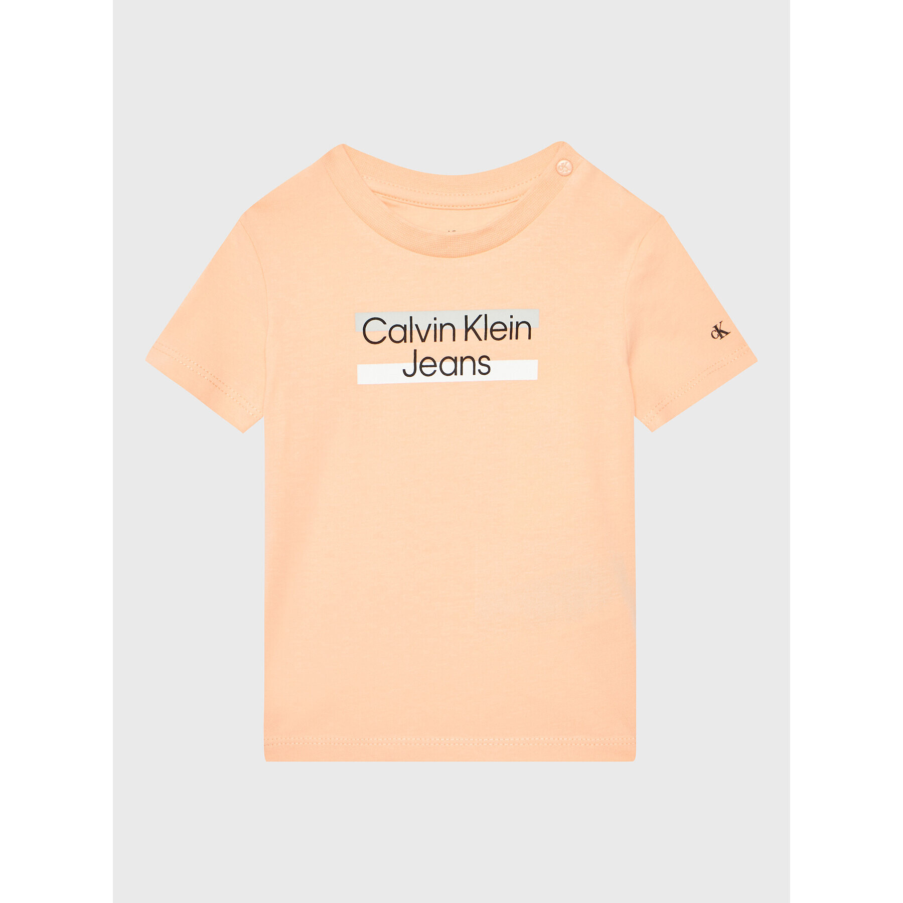 Calvin Klein Jeans T-Shirt Hero Logo IN0IN00068 Oranžová Regular Fit - Pepit.cz