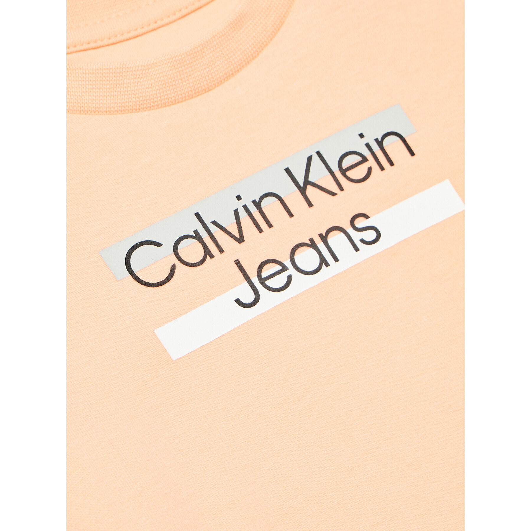 Calvin Klein Jeans T-Shirt Hero Logo IN0IN00068 Oranžová Regular Fit - Pepit.cz