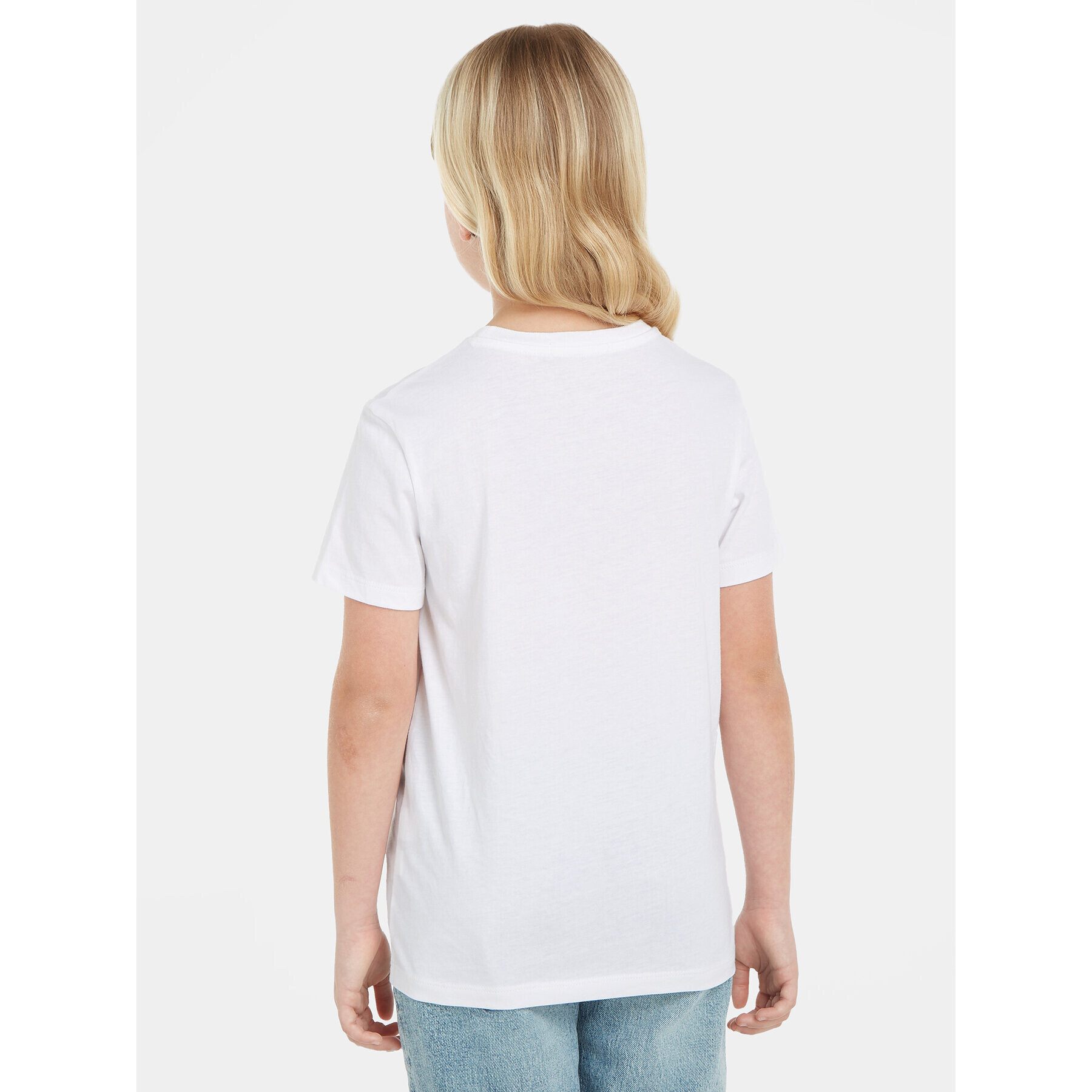 Calvin Klein Jeans T-Shirt Hyper Spray Monogram IU0IU00522 Bílá Regular Fit - Pepit.cz