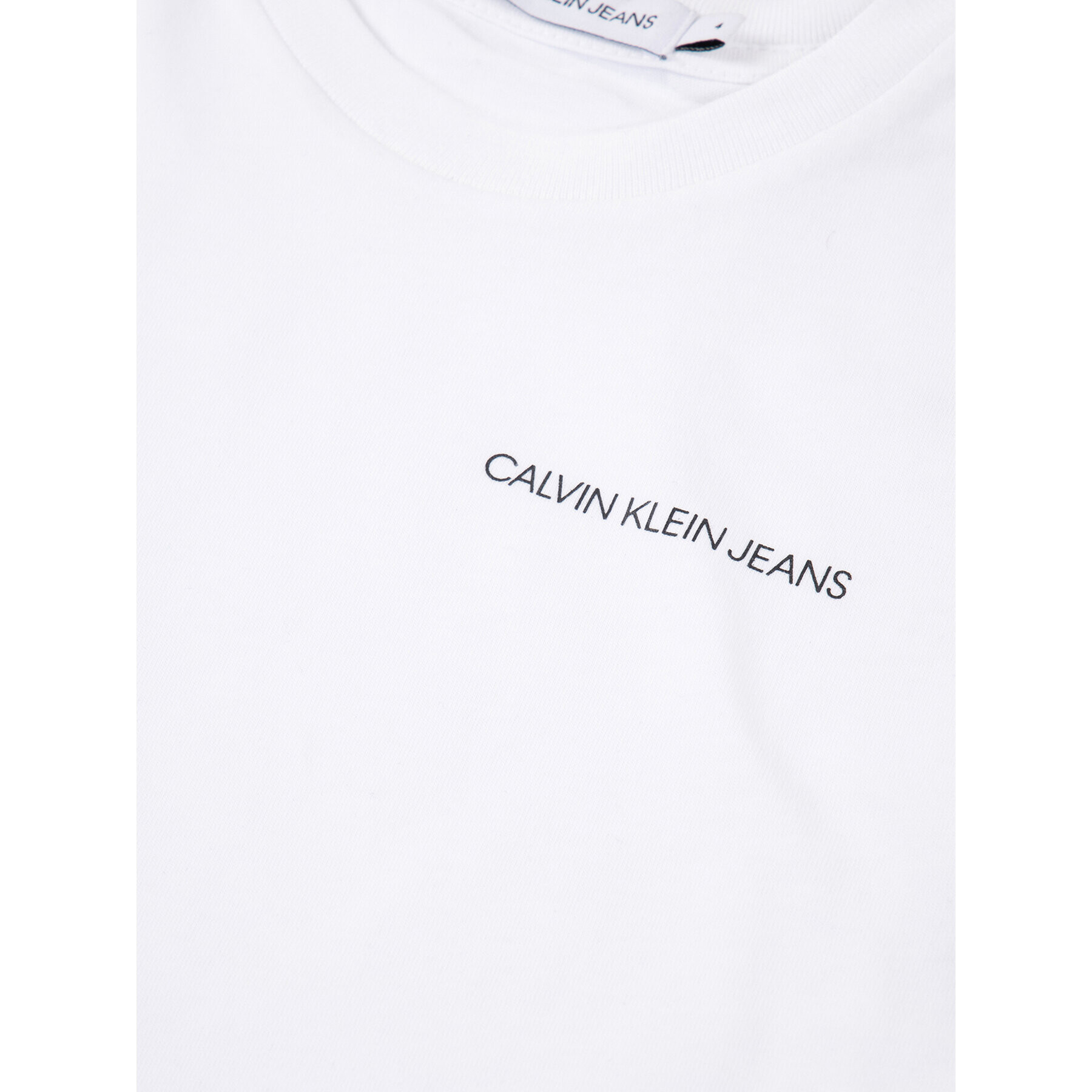 Calvin Klein Jeans T-Shirt IB0IB00456 Bílá Regular Fit - Pepit.cz