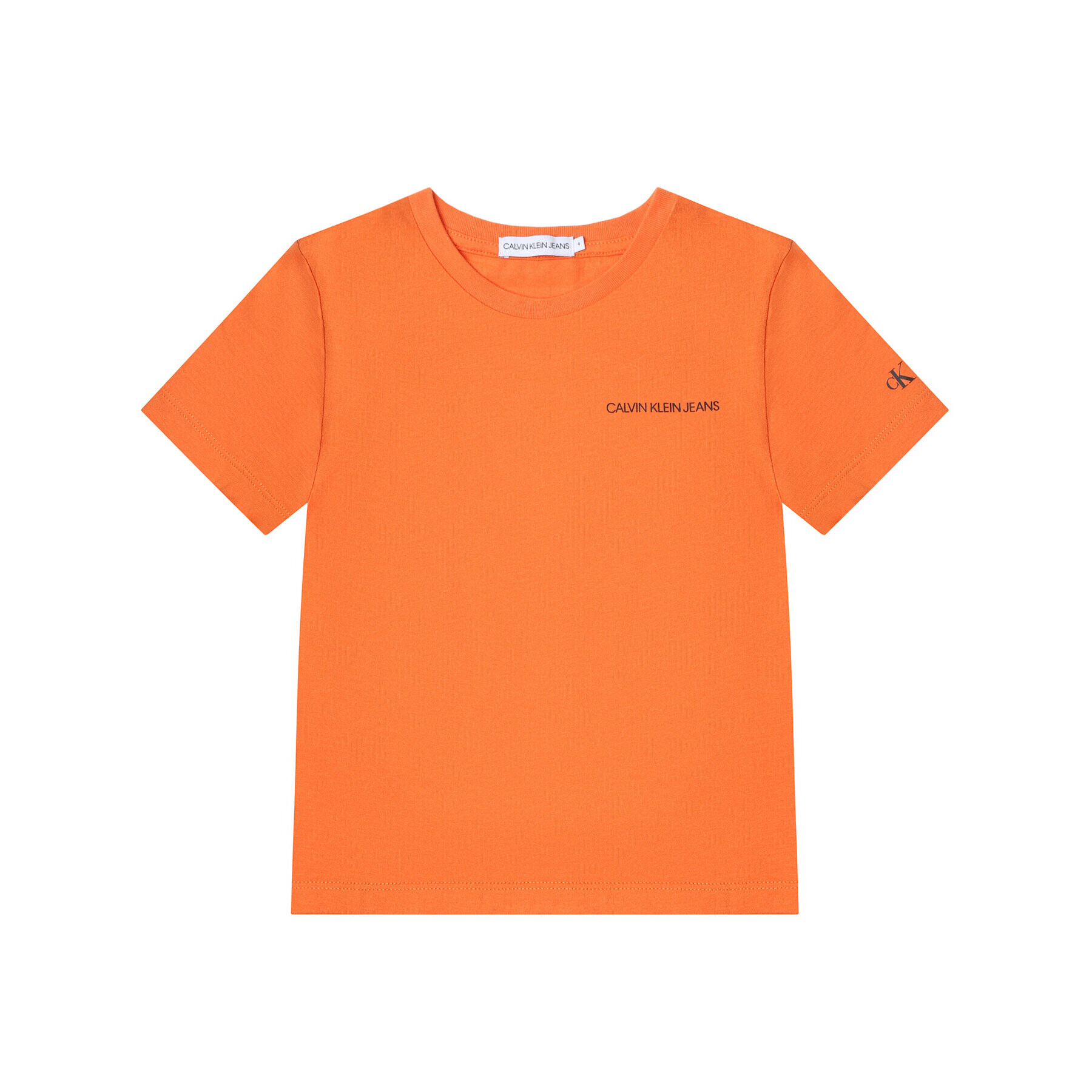 Calvin Klein Jeans T-Shirt IB0IB00456 Oranžová Regular Fit - Pepit.cz