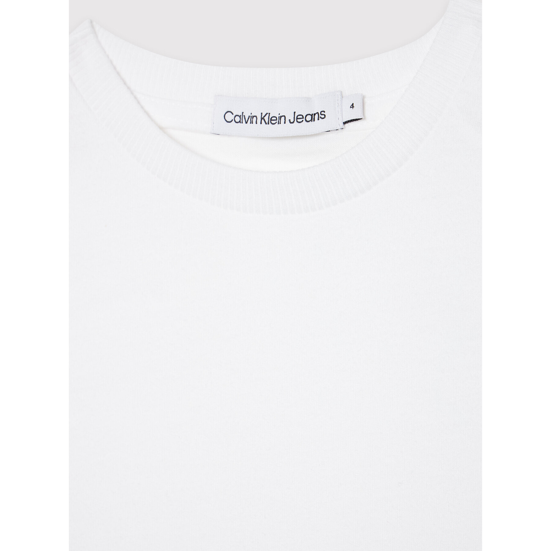 Calvin Klein Jeans T-Shirt IB0IB01113 Bílá Slim Fit - Pepit.cz