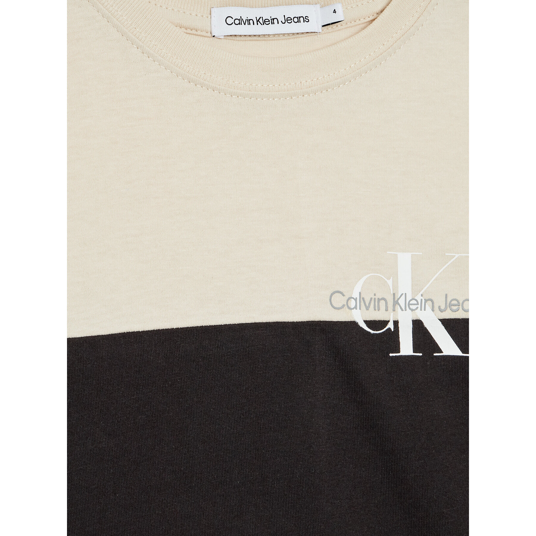 Calvin Klein Jeans T-Shirt IB0IB01449 Černá Classic Fit - Pepit.cz