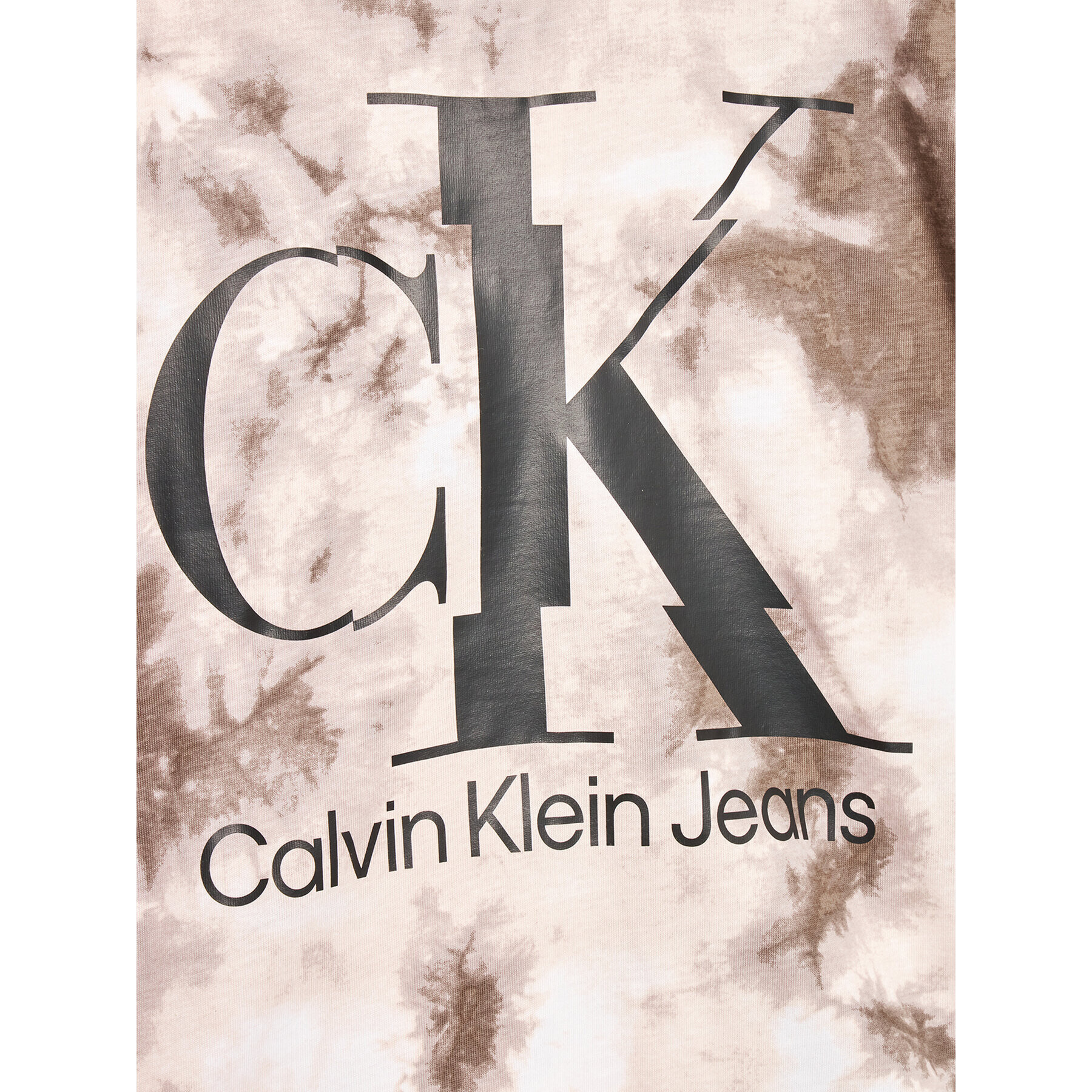 Calvin Klein Jeans T-Shirt IB0IB01649 Béžová Regular Fit - Pepit.cz