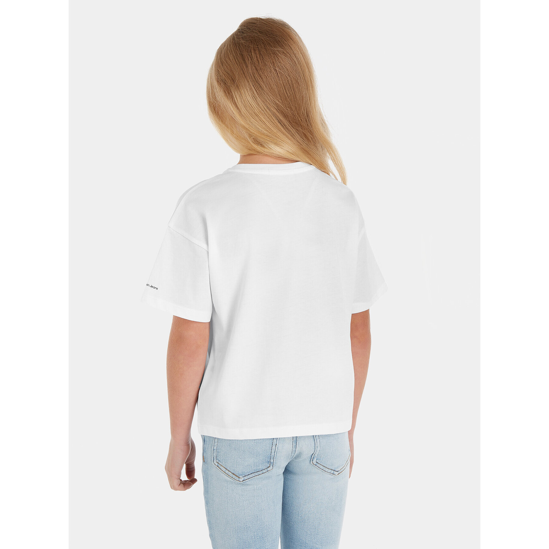 Calvin Klein Jeans T-Shirt IG0IG02136 Bílá Boxy Fit - Pepit.cz