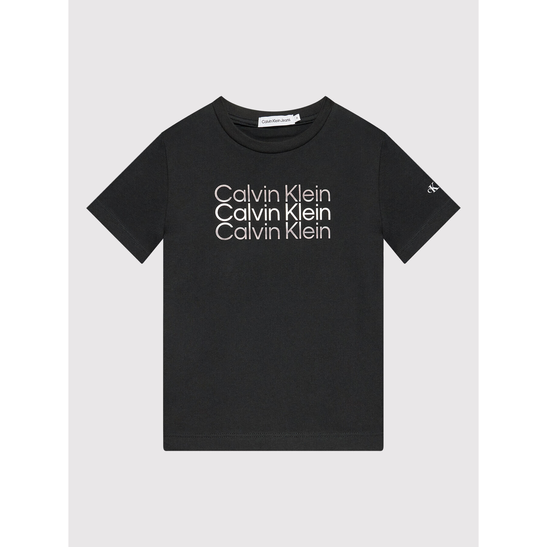 Calvin Klein Jeans T-Shirt Inst. Cut Off Logo IB0IB01216 Černá Regular Fit - Pepit.cz