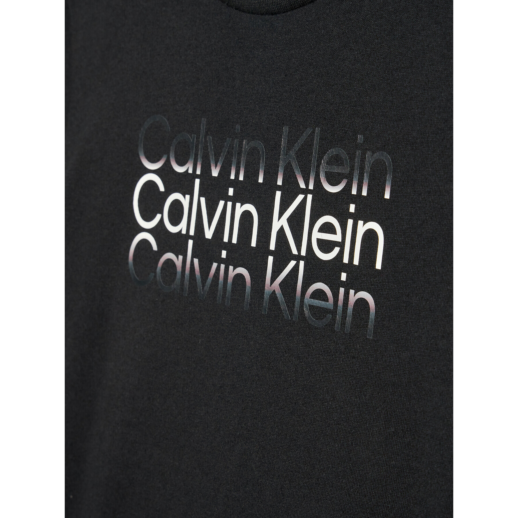 Calvin Klein Jeans T-Shirt Inst. Cut Off Logo IB0IB01216 Černá Regular Fit - Pepit.cz