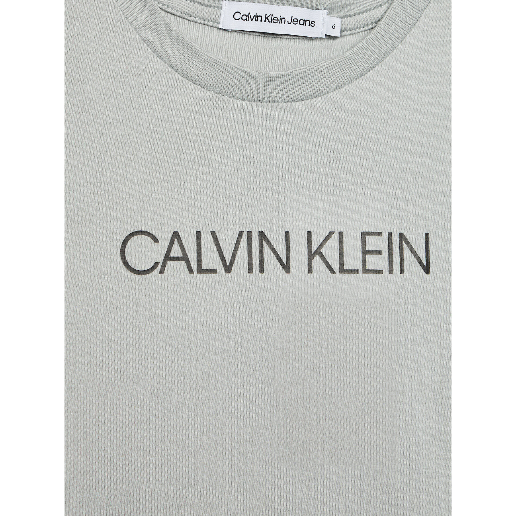 Calvin Klein Jeans T-Shirt Institutional IB0IB00347 Šedá Regular Fit - Pepit.cz