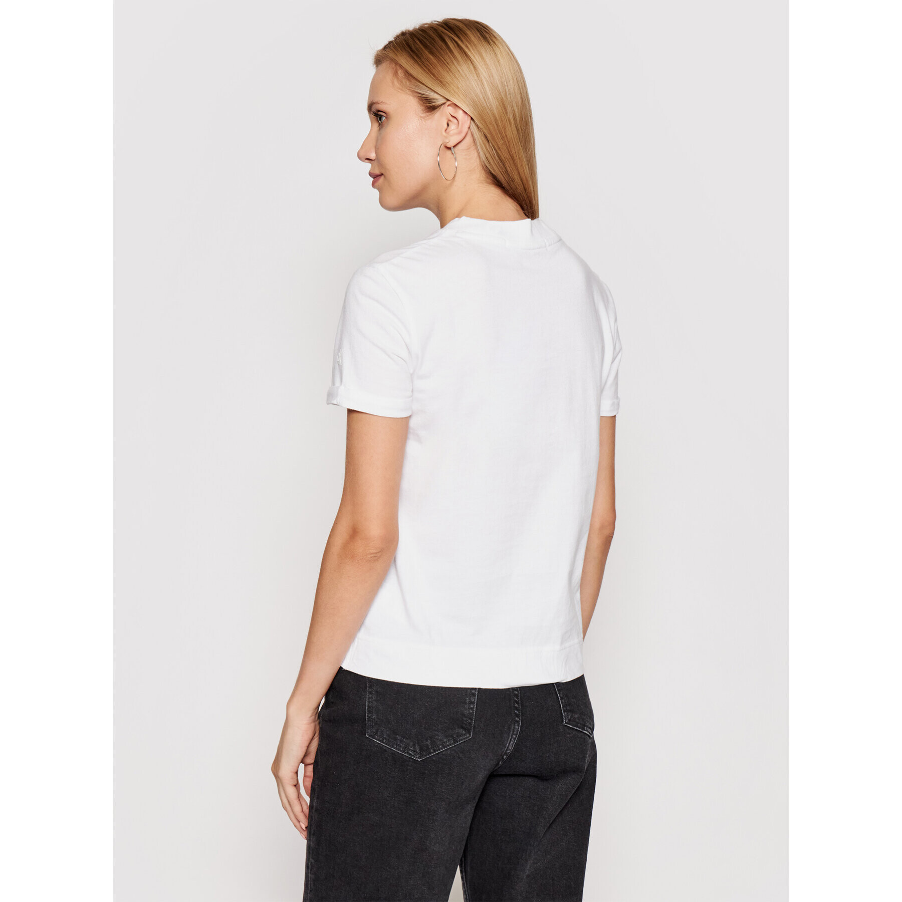 Calvin Klein Jeans T-Shirt J20J215614 Bílá Regular Fit - Pepit.cz