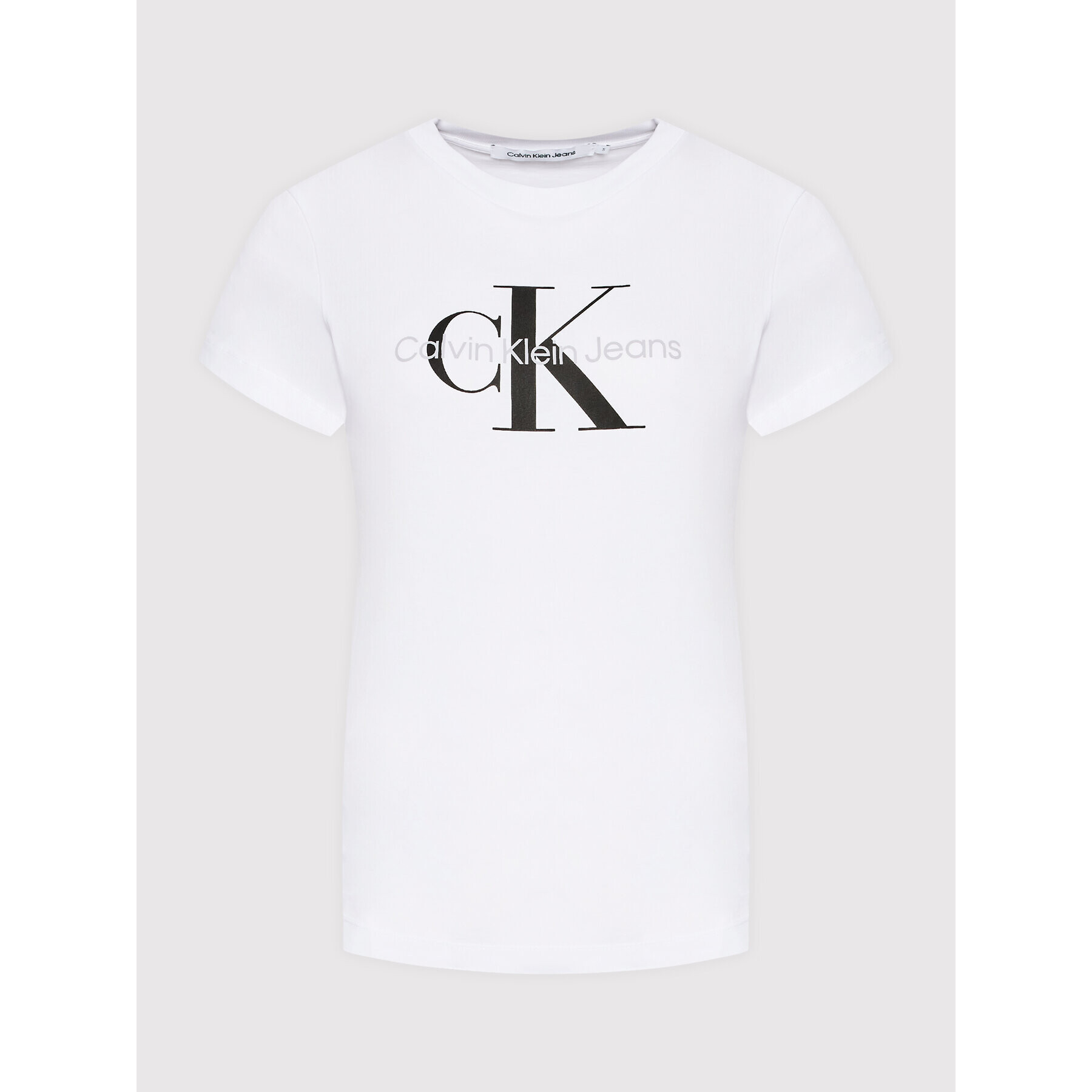 Calvin Klein Jeans T-Shirt J20J219142 Bílá Regular Fit - Pepit.cz