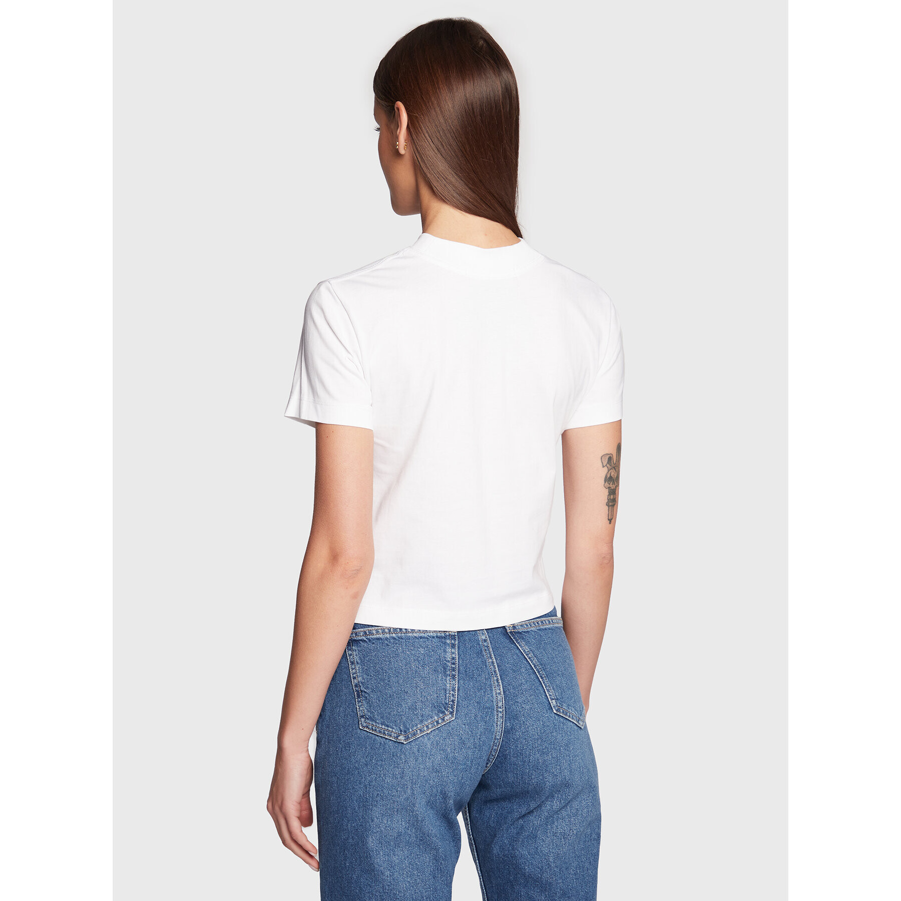 Calvin Klein Jeans T-Shirt J20J220276 Bílá Regular Fit - Pepit.cz