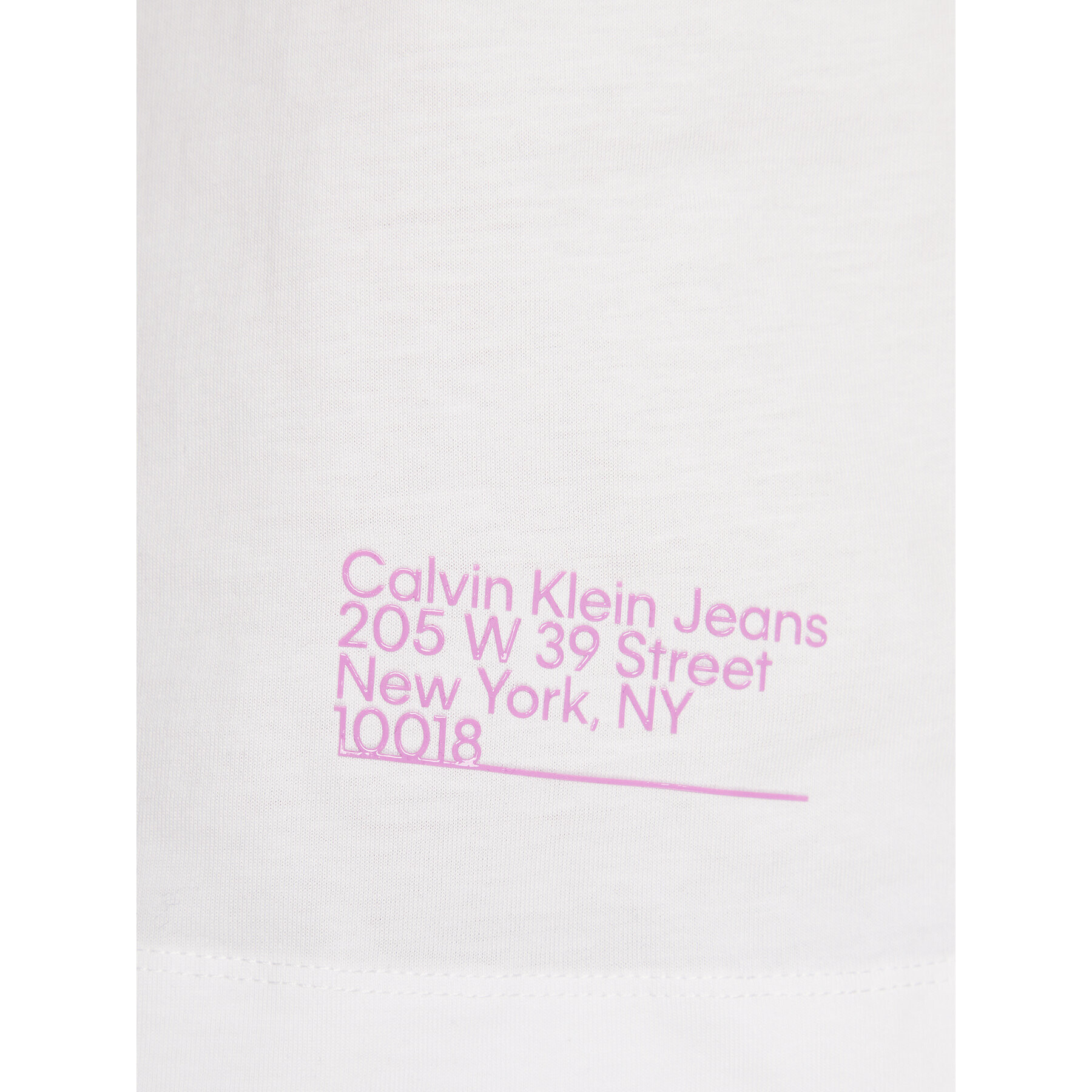 Calvin Klein Jeans T-Shirt J20J220276 Bílá Regular Fit - Pepit.cz