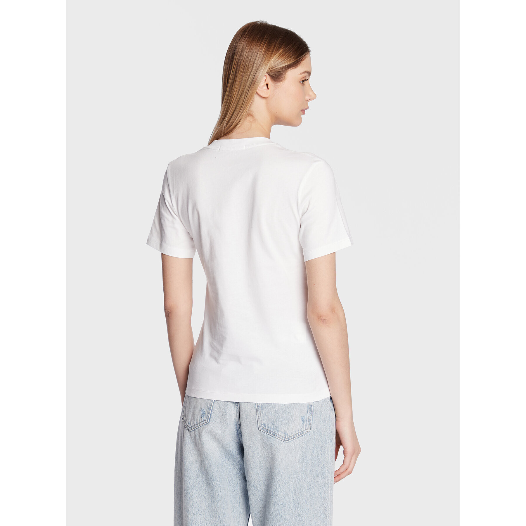 Calvin Klein Jeans T-Shirt J20J220303 Bílá Slim Fit - Pepit.cz