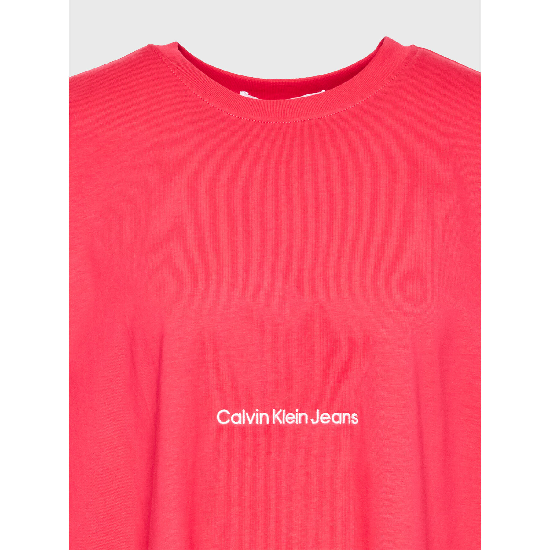 Calvin Klein Jeans T-Shirt J20J220768 Růžová Relaxed Fit - Pepit.cz