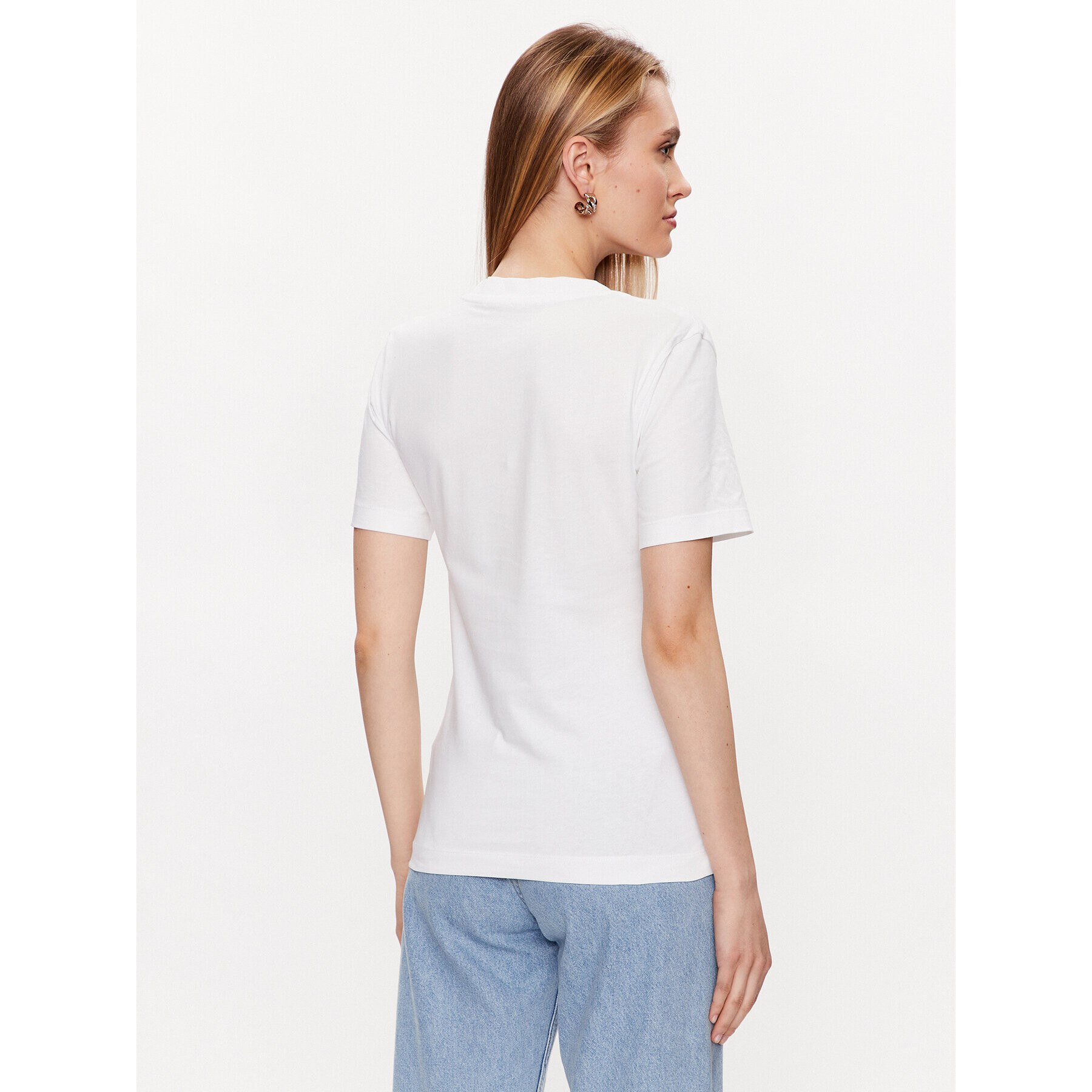 Calvin Klein Jeans T-Shirt J20J221429 Bílá Regular Fit - Pepit.cz