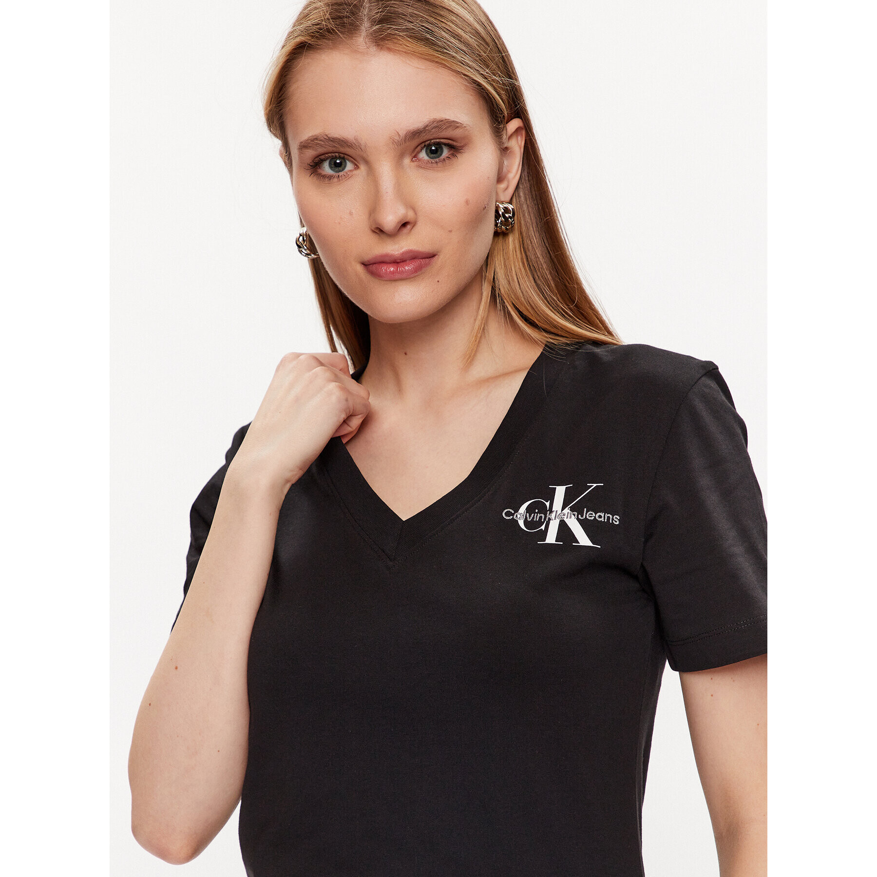 Calvin Klein Jeans T-Shirt J20J221429 Černá Regular Fit - Pepit.cz