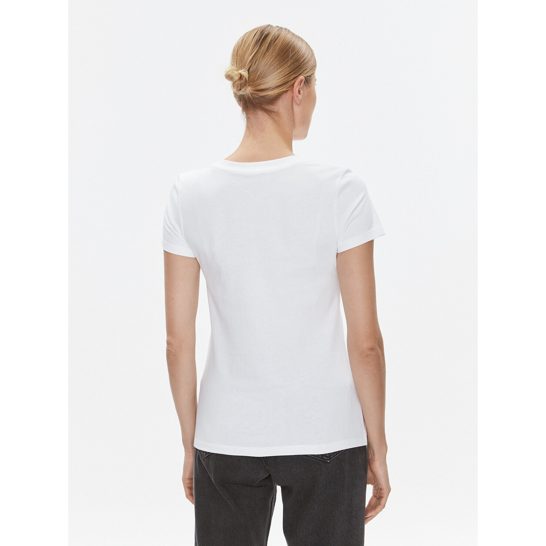 Calvin Klein Jeans T-Shirt J20J222961 Bílá Slim Fit - Pepit.cz