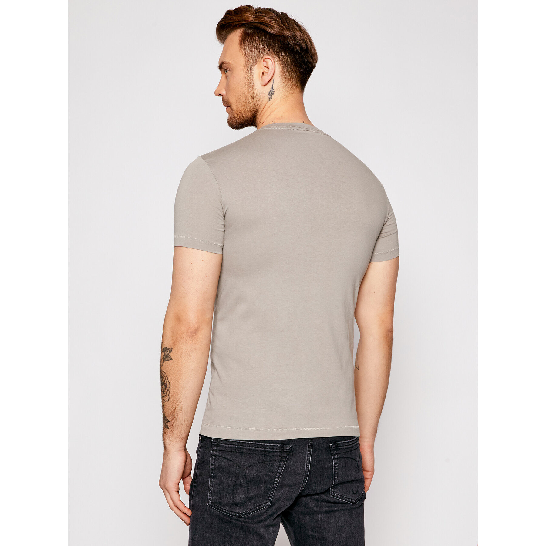 Calvin Klein Jeans T-Shirt J30J307856 Béžová Regular Fit - Pepit.cz