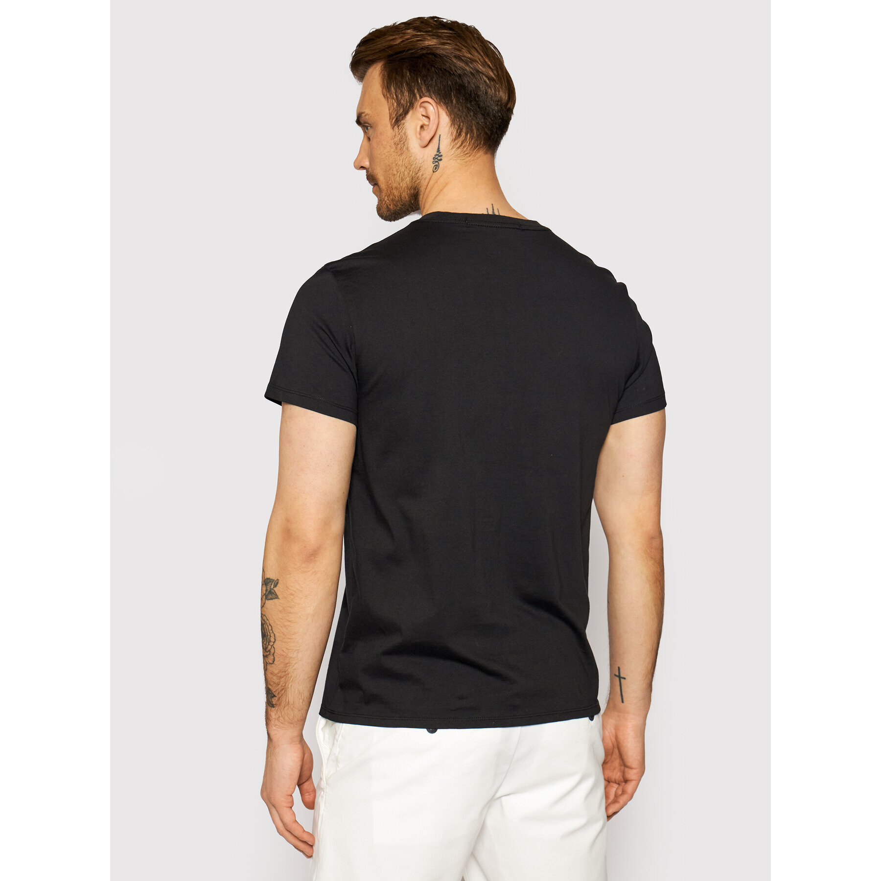 Calvin Klein Jeans T-Shirt J30J317294 Černá Slim Fit - Pepit.cz