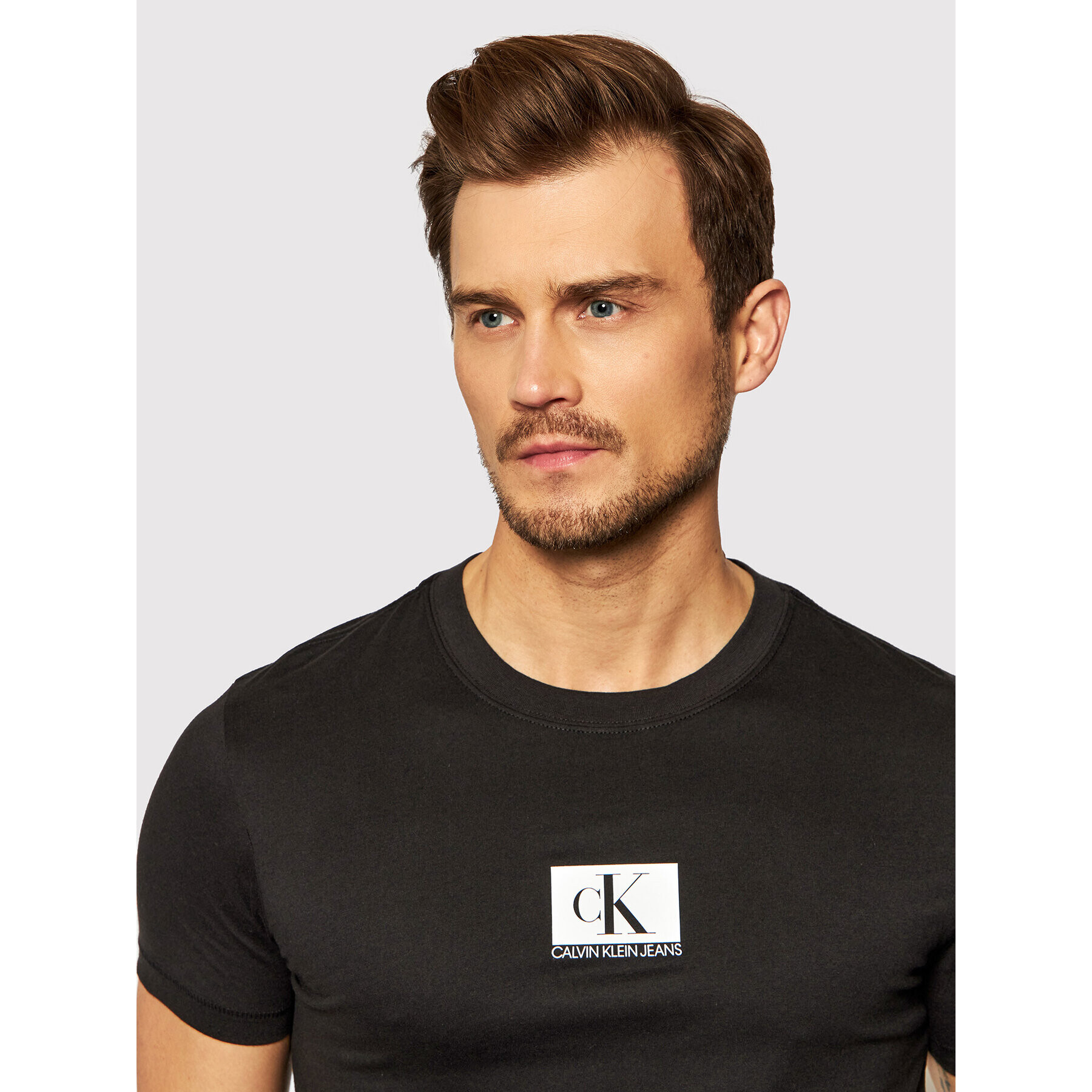 Calvin Klein Jeans T-Shirt J30J318745 Černá Regular Fit - Pepit.cz