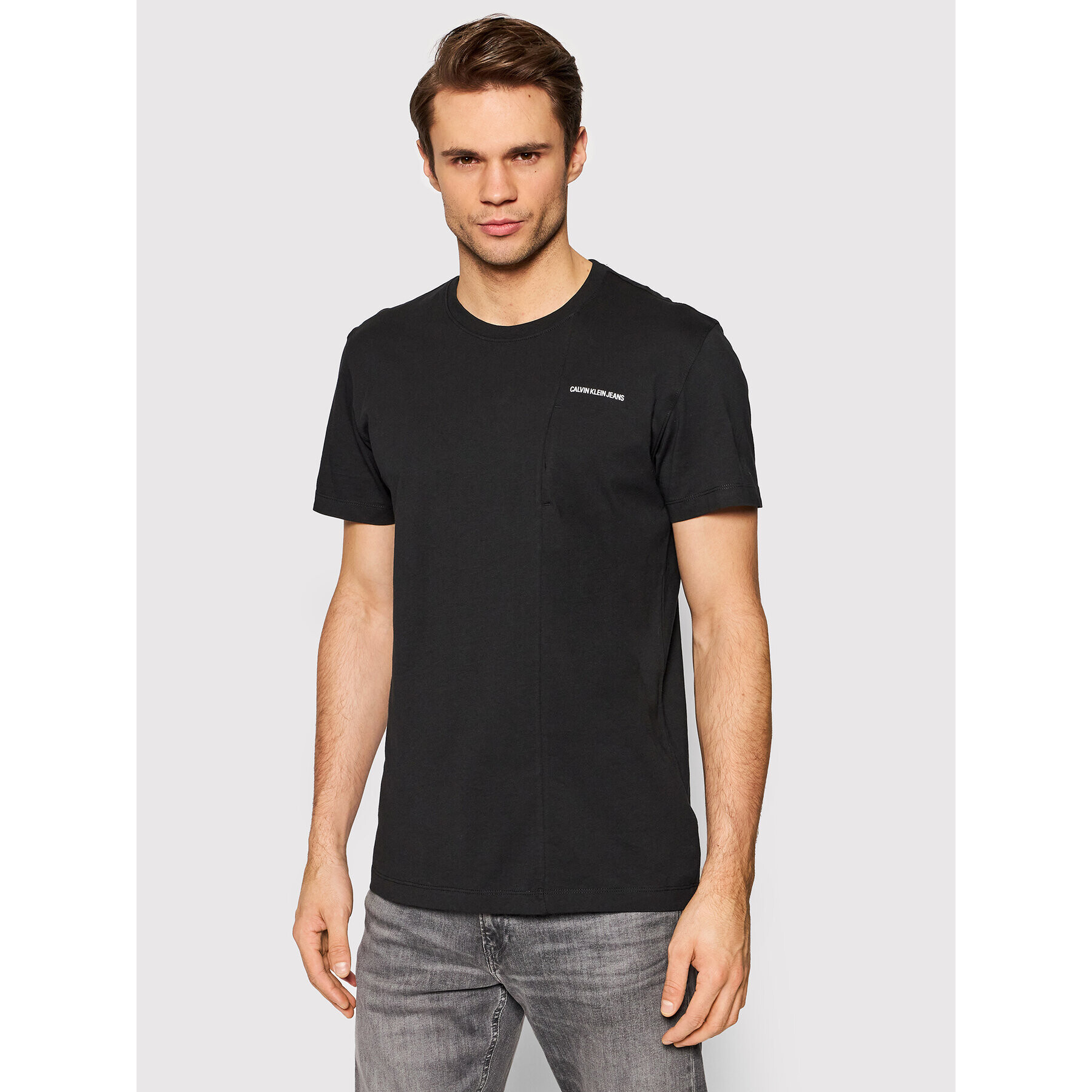 Calvin Klein Jeans T-Shirt J30J319637 Černá Regular Fit - Pepit.cz