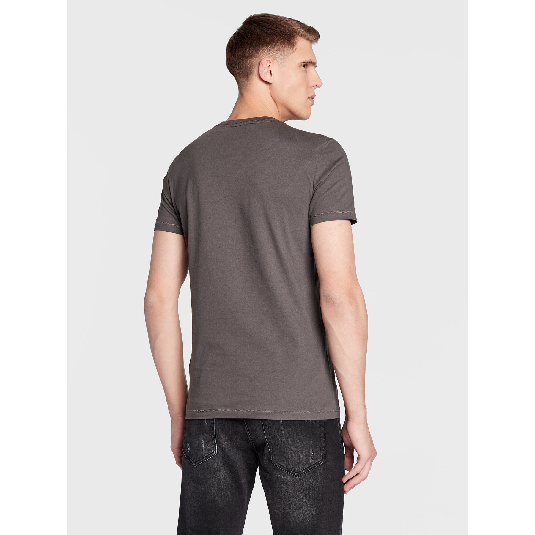 Calvin Klein Jeans T-Shirt J30J320806 Šedá Slim Fit - Pepit.cz