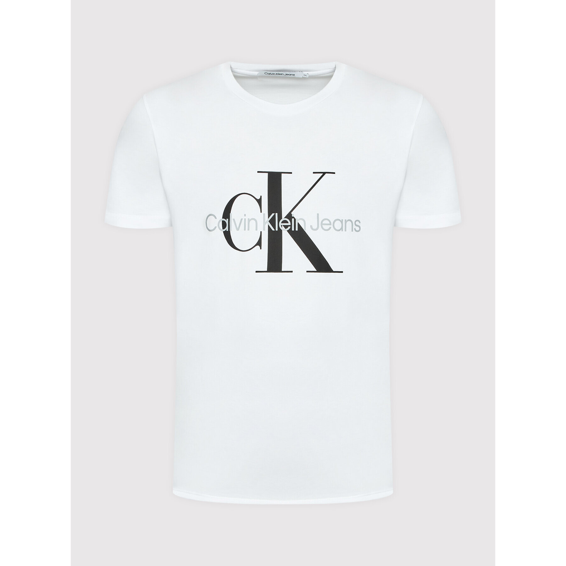 Calvin Klein Jeans T-Shirt J30J320935 Bílá Slim Fit - Pepit.cz