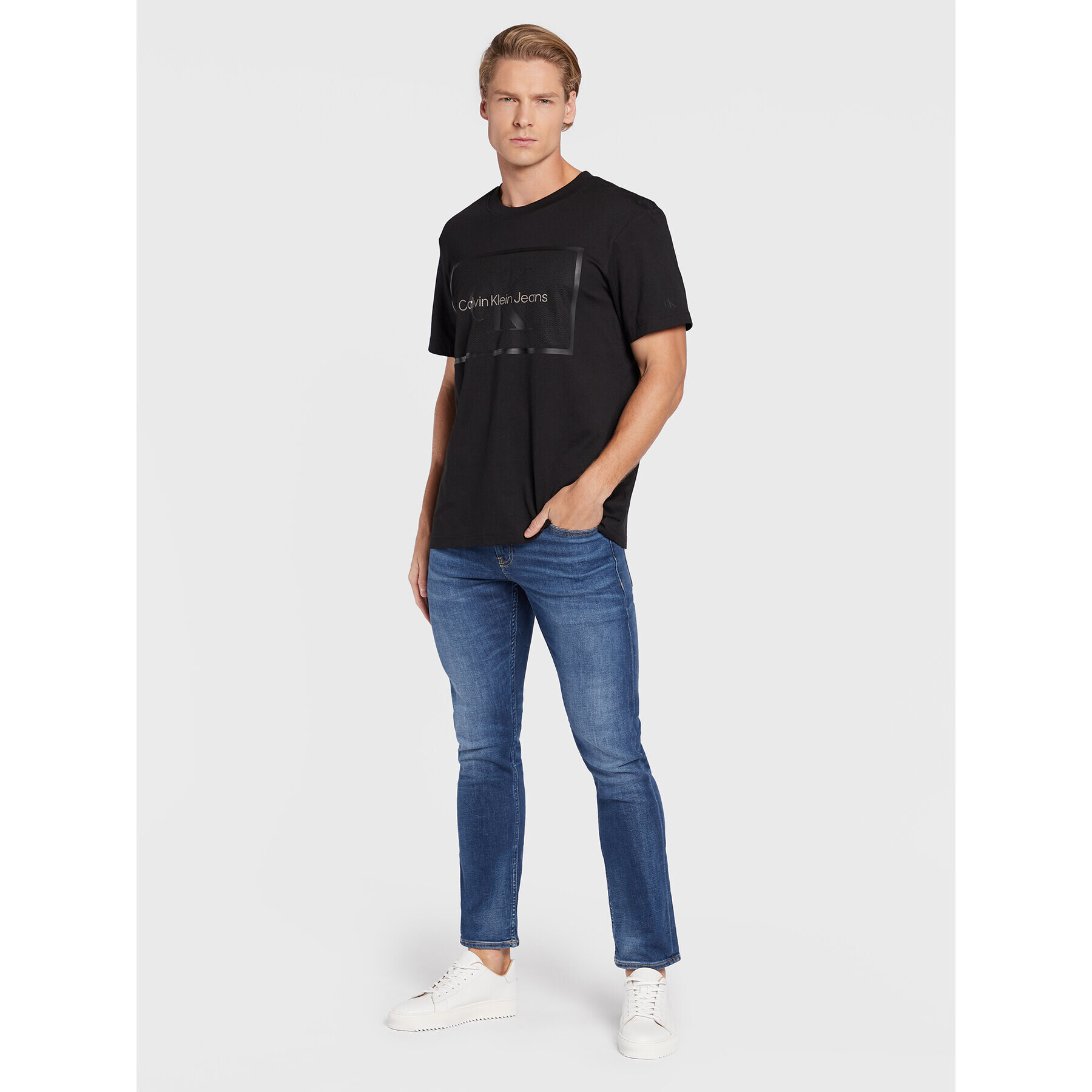 Calvin Klein Jeans T-Shirt J30J321723 Černá Regular Fit - Pepit.cz