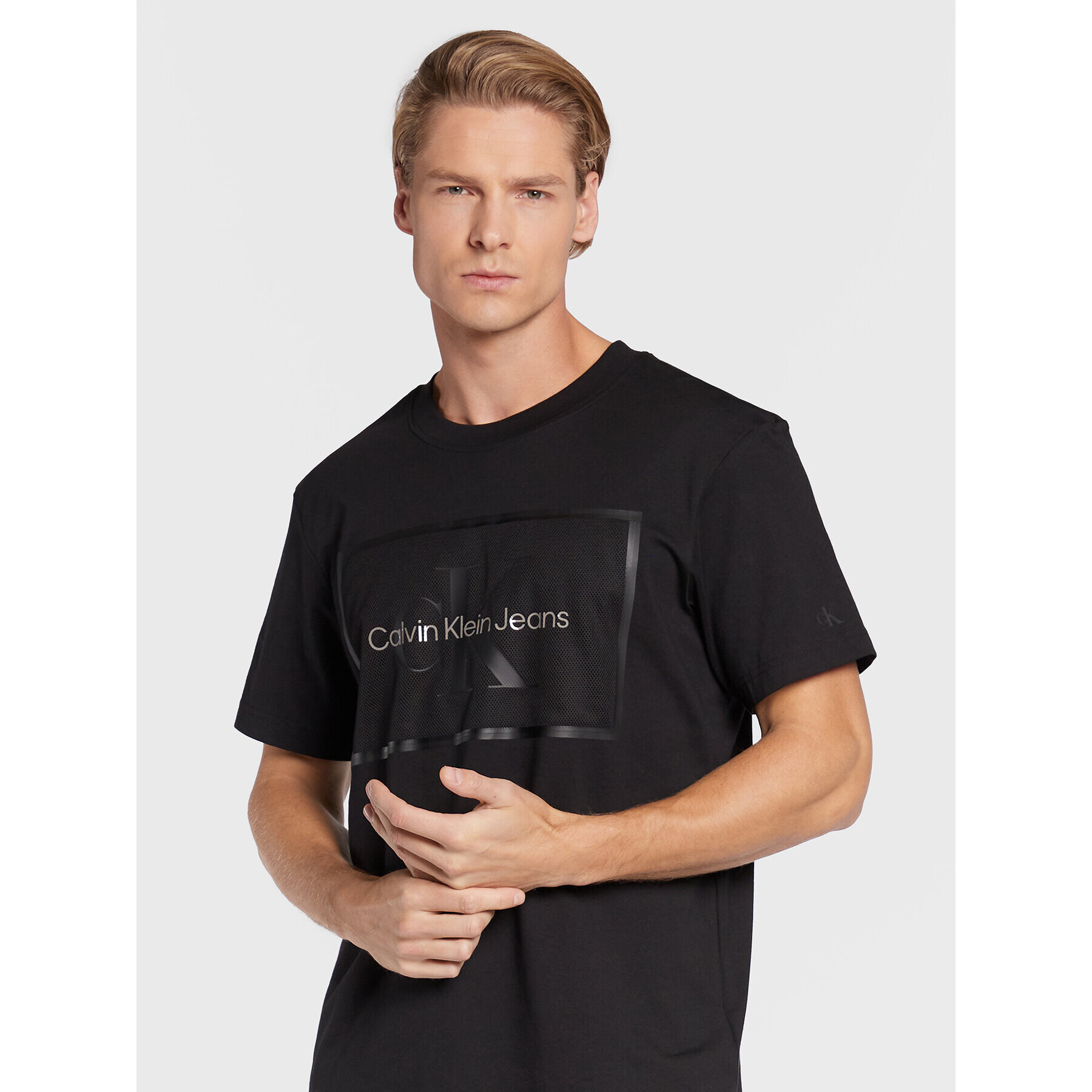 Calvin Klein Jeans T-Shirt J30J321723 Černá Regular Fit - Pepit.cz