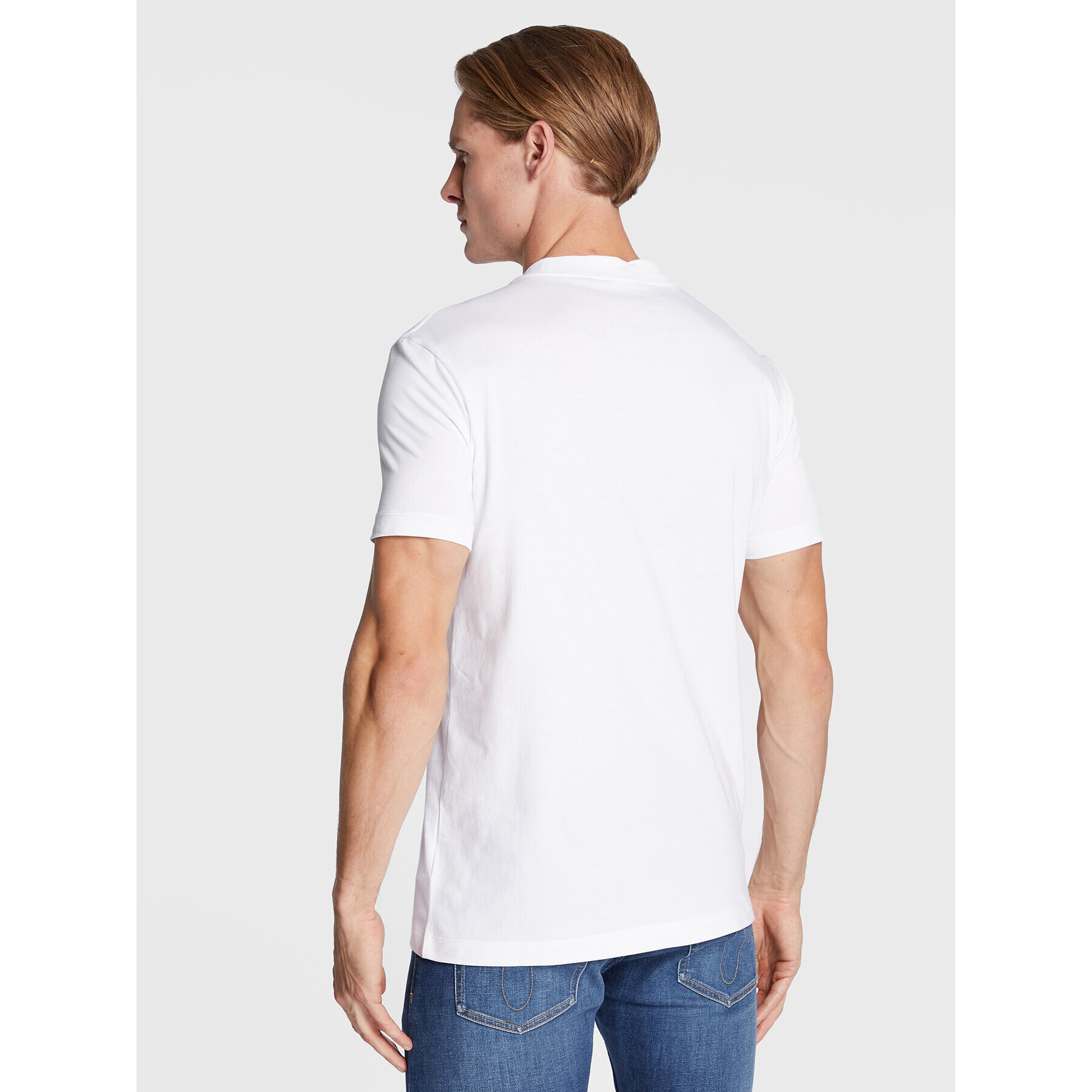 Calvin Klein Jeans T-Shirt J30J321776 Bílá Regular Fit - Pepit.cz