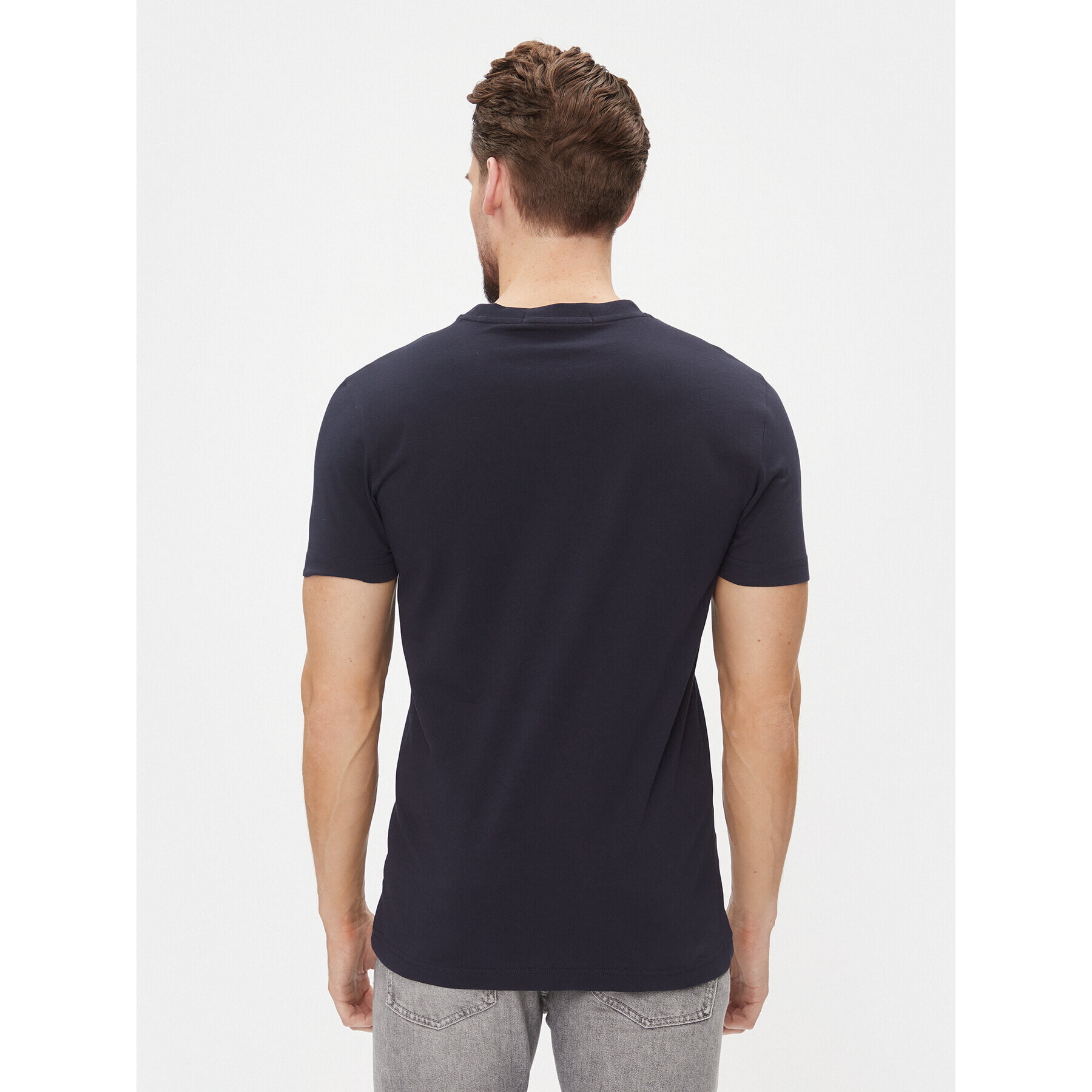 Calvin Klein Jeans T-Shirt J30J322552 Tmavomodrá Slim Fit - Pepit.cz